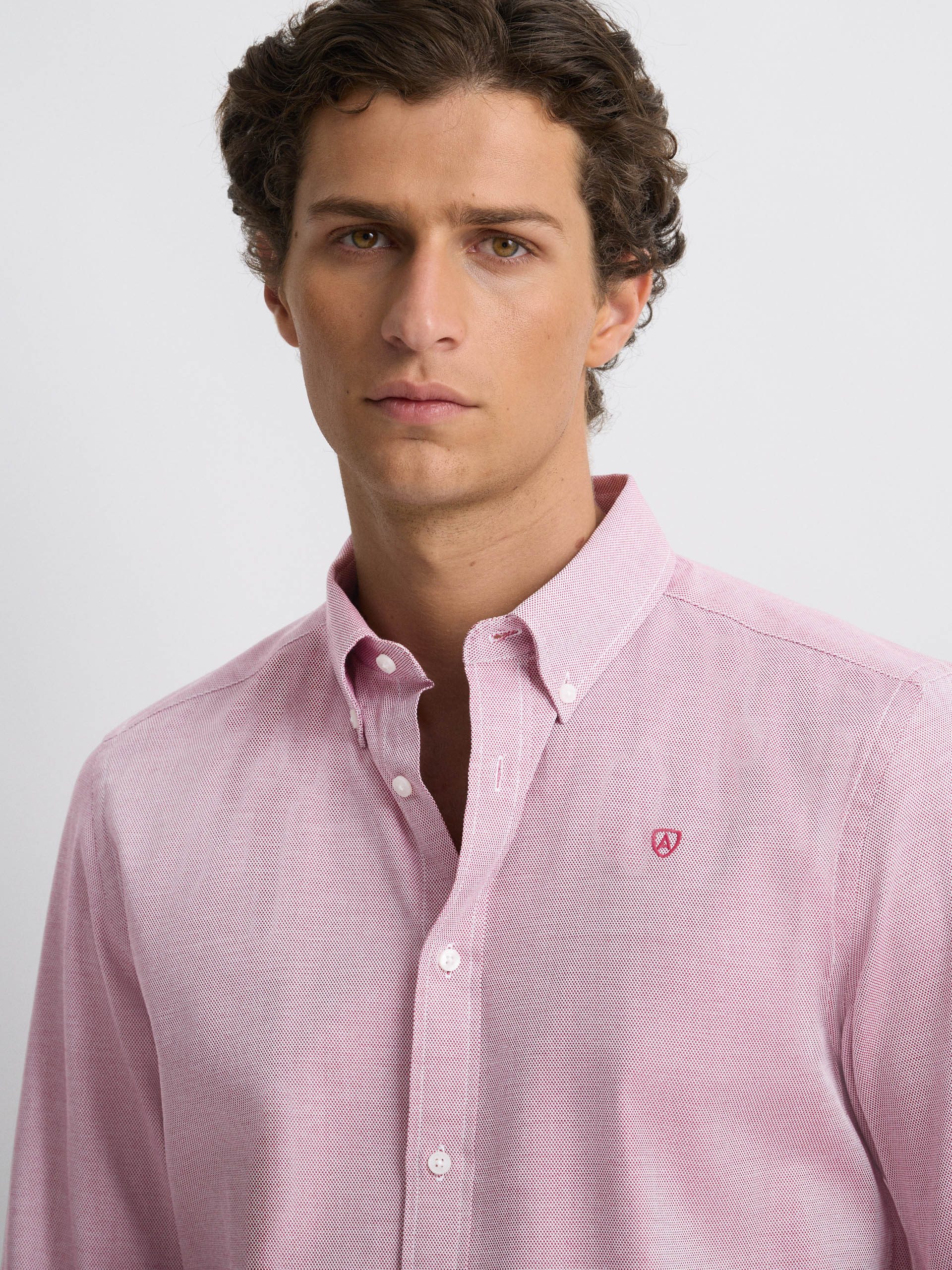CAMISA NIDO BURDEOS