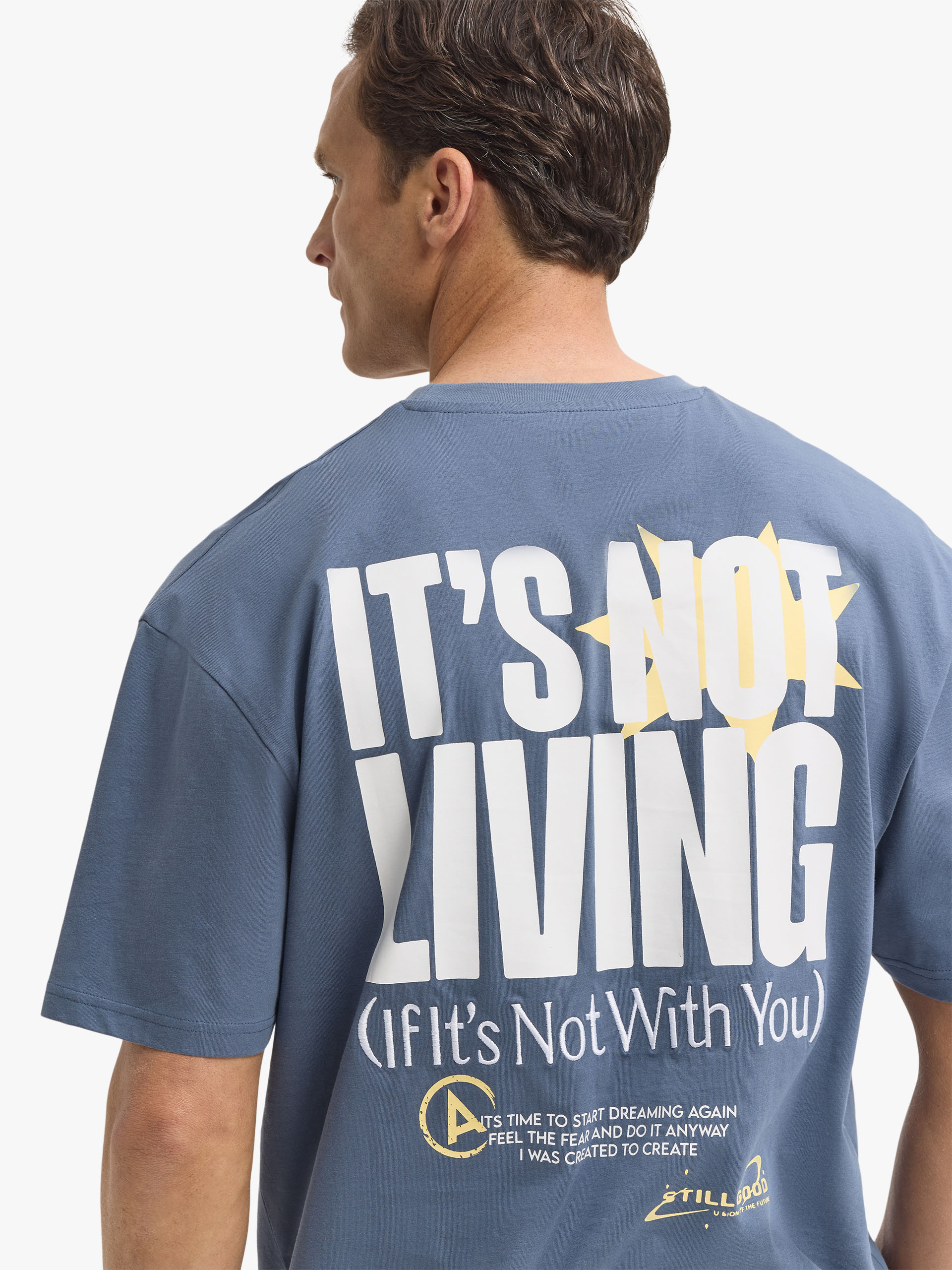 CAMISETA LIVING AZUL MARINO