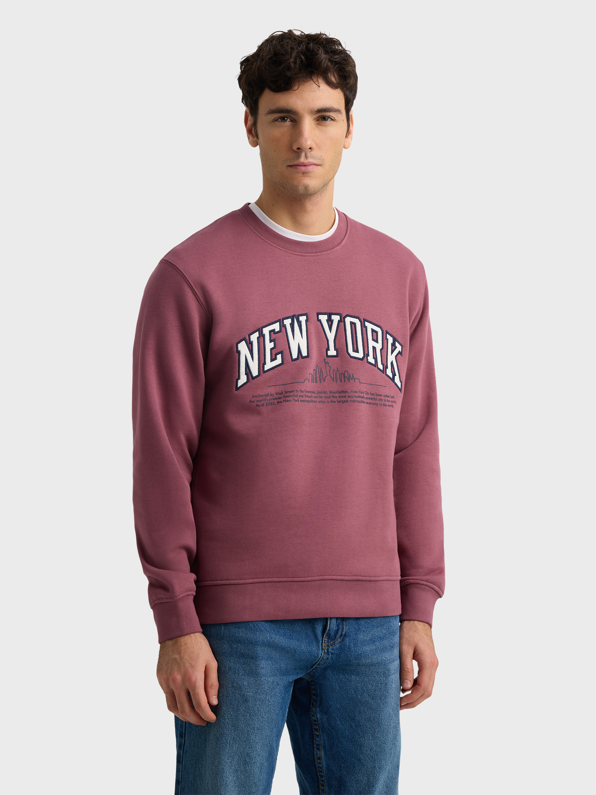 SUDADERA NEW YORK ROSA