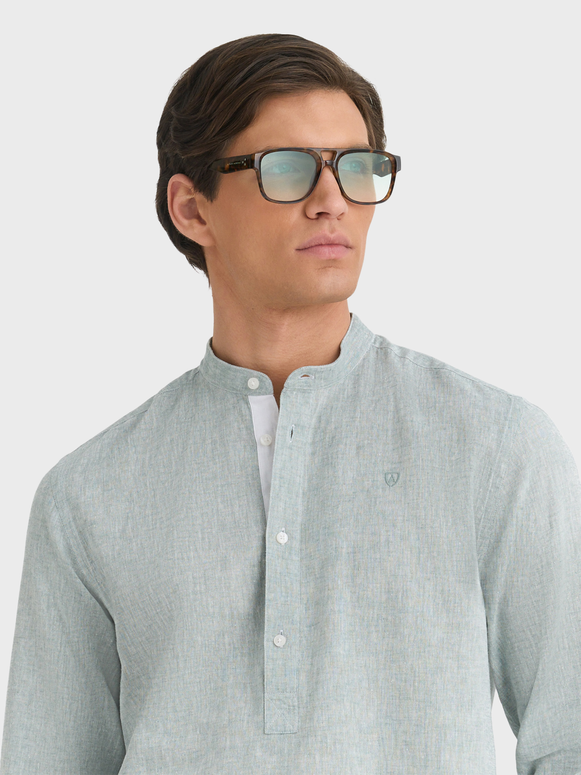 POLERA LINO MAO CONTRASTE