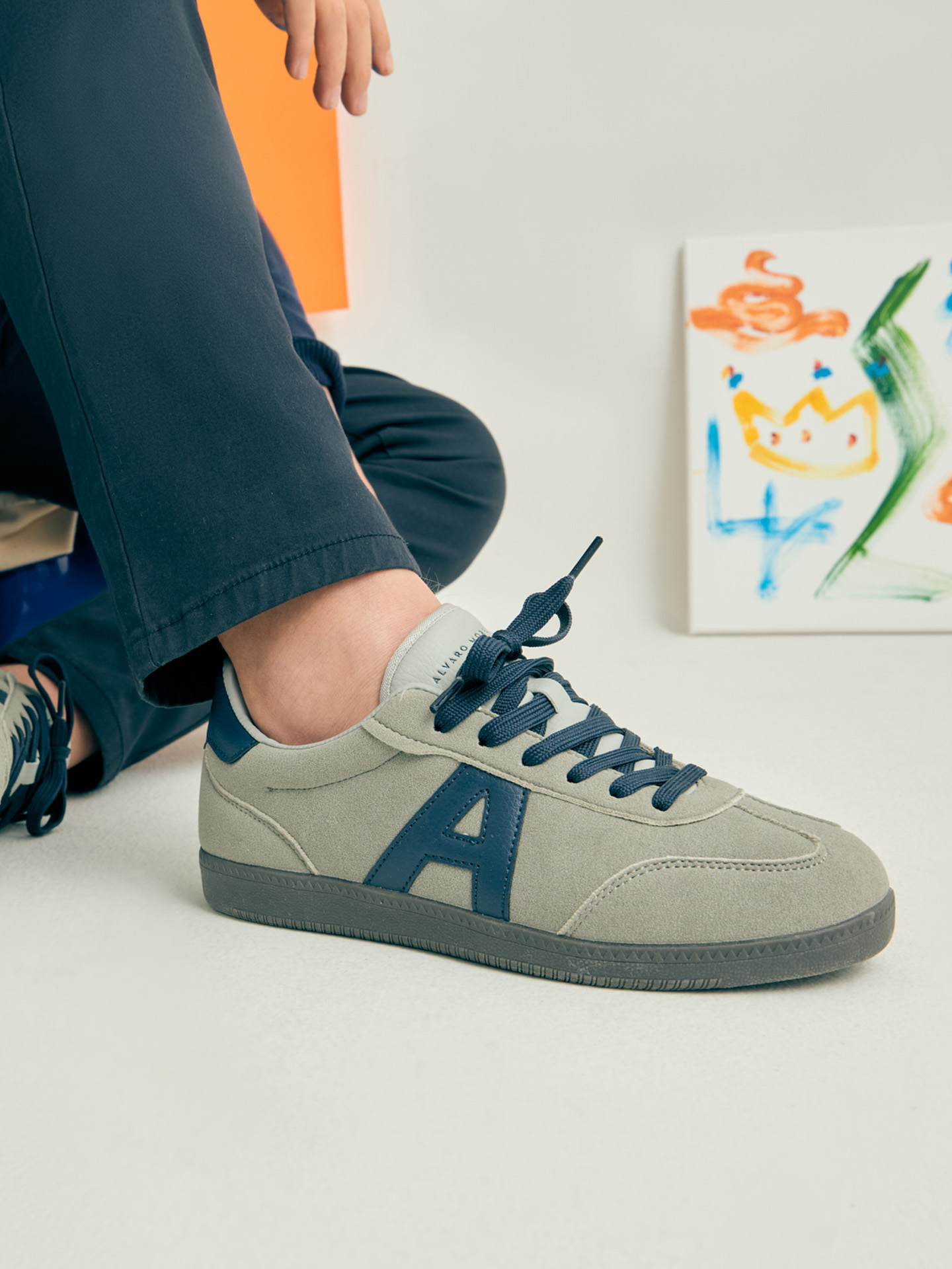 SNEAKERS ROGER KIDS GRIS