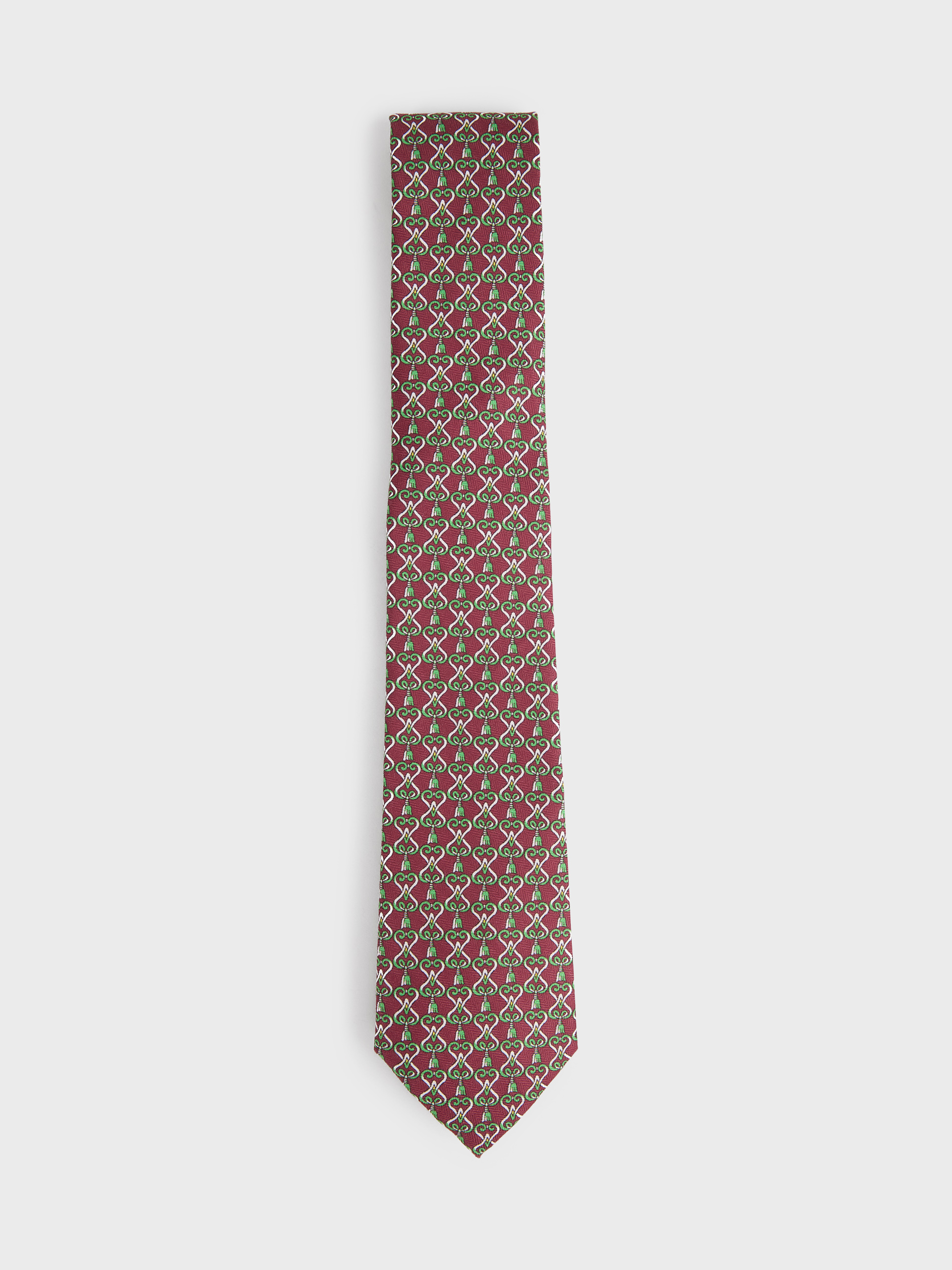 CORBATA PRINTED BURDEOS