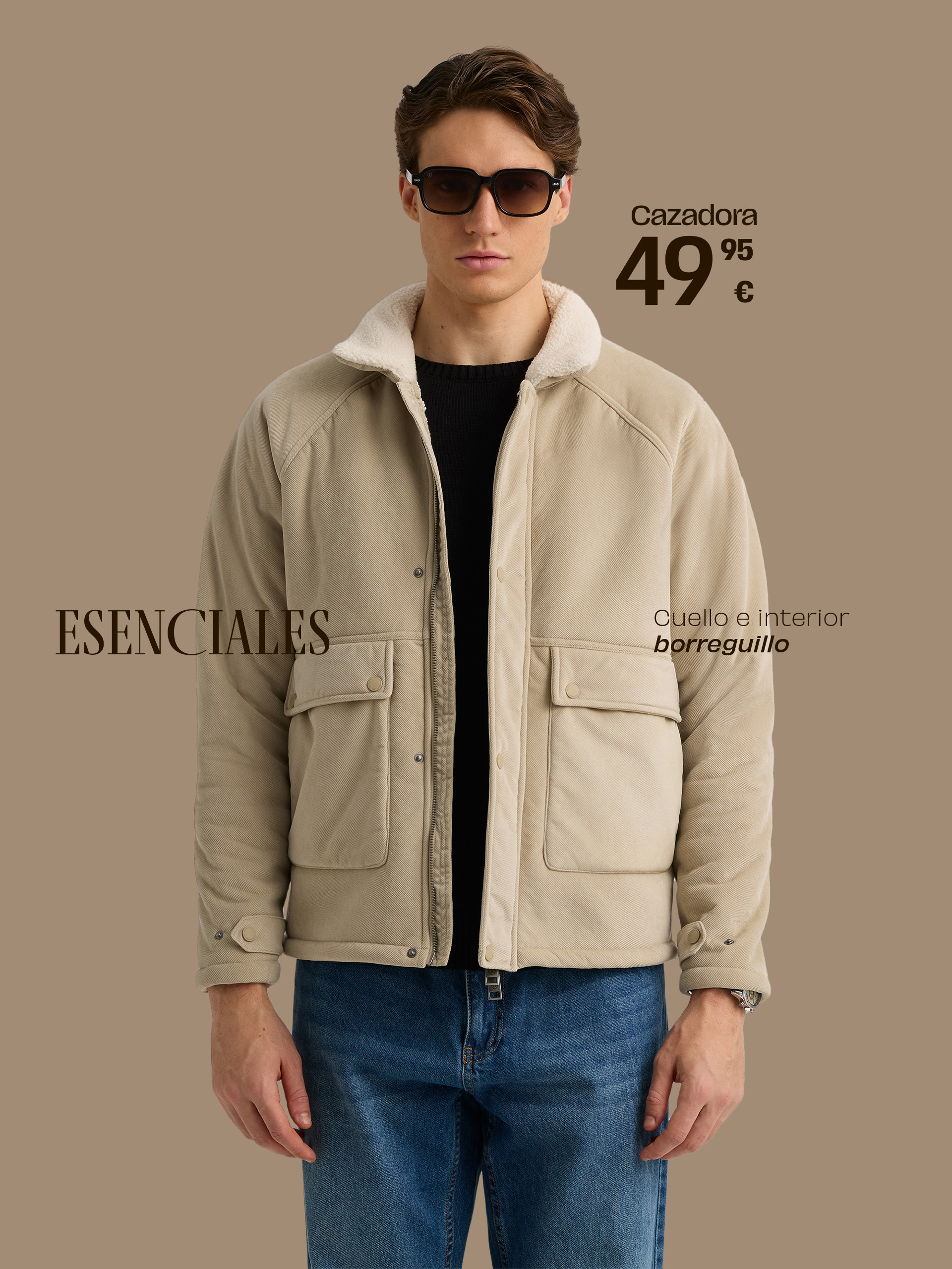 CAZADORA SHERPA BEIGE