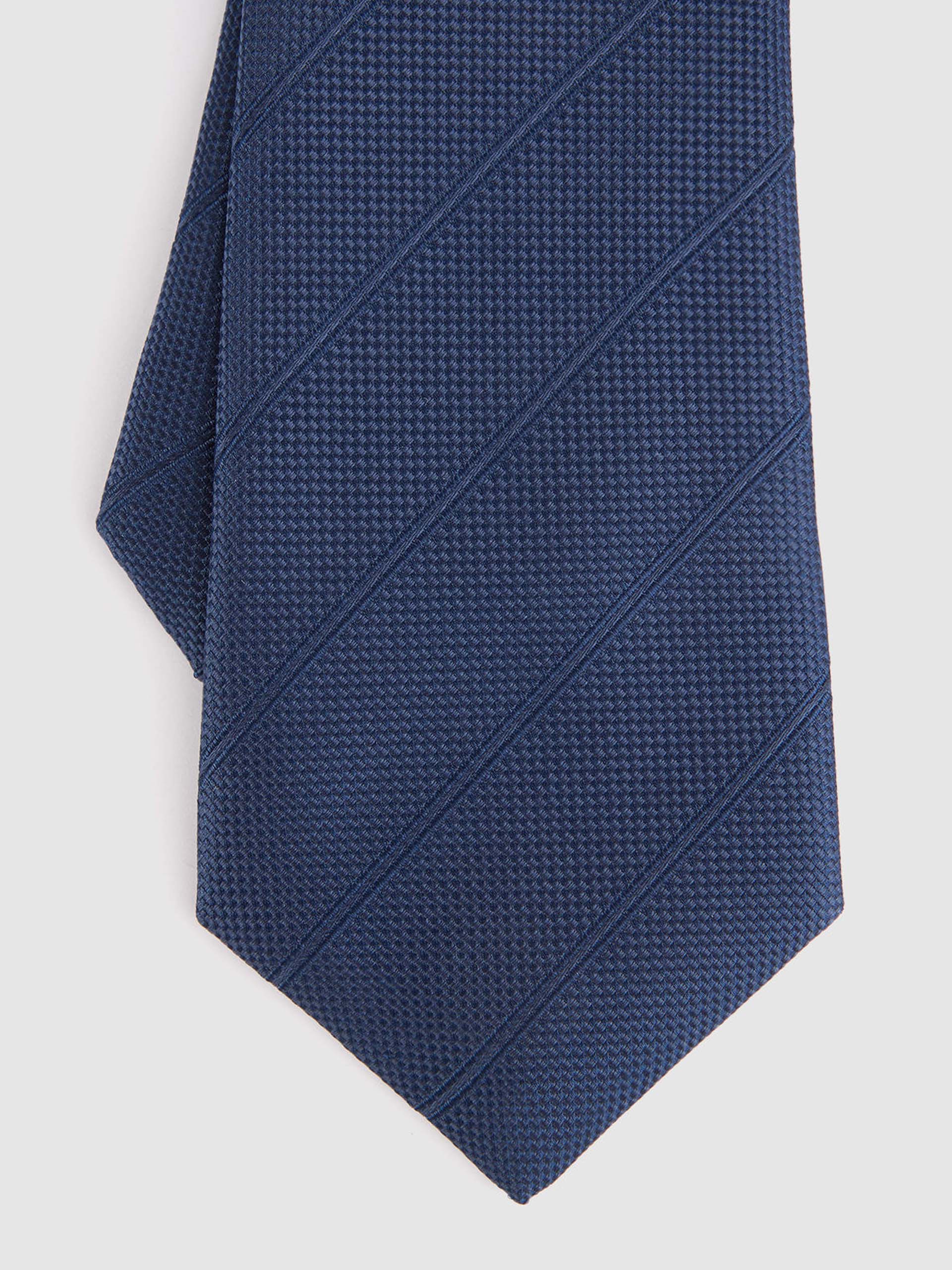 CORBATA JACQUARD MF AZUL MARINO