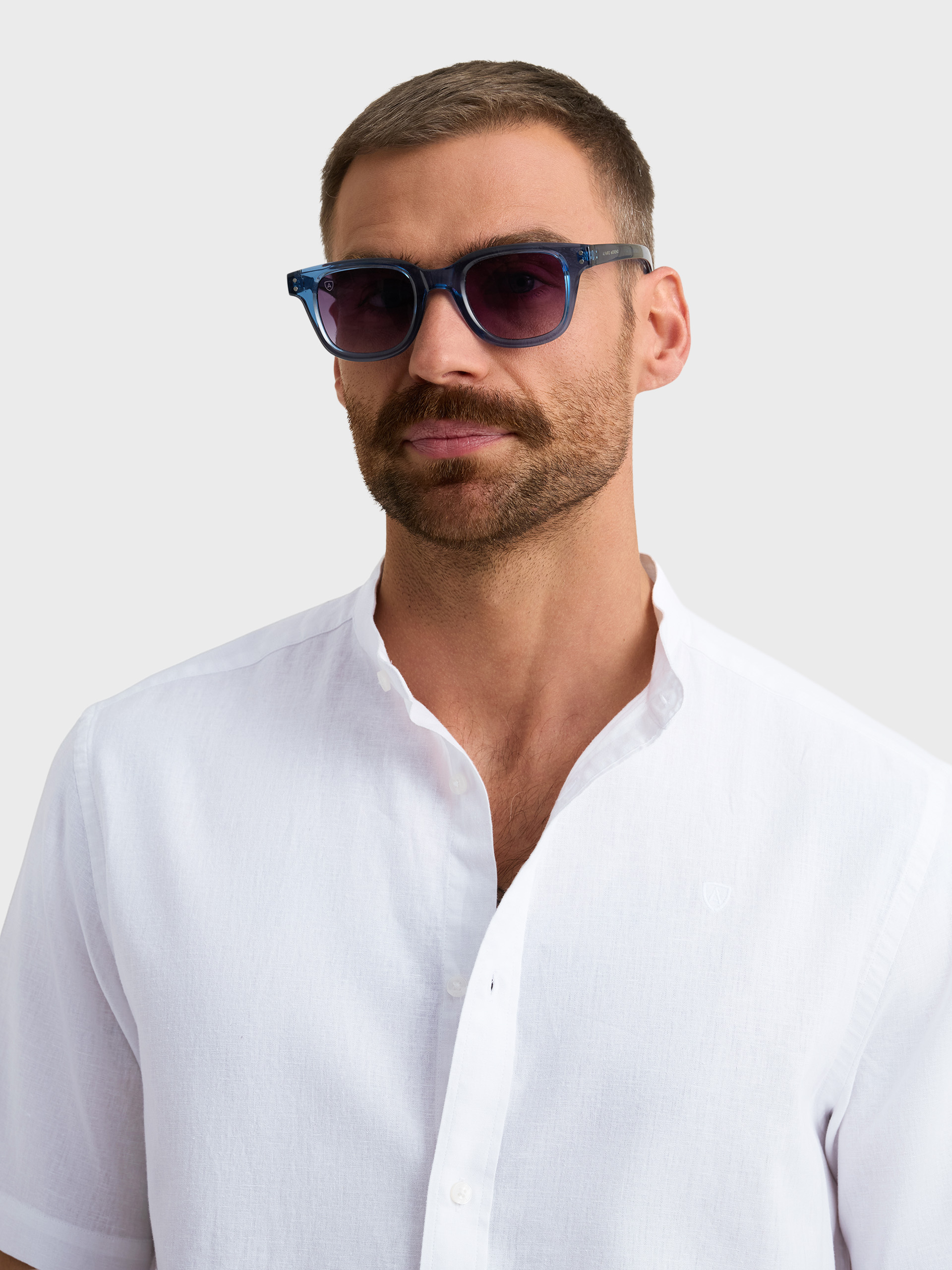 CAMISA LINO M.CORTA MAO