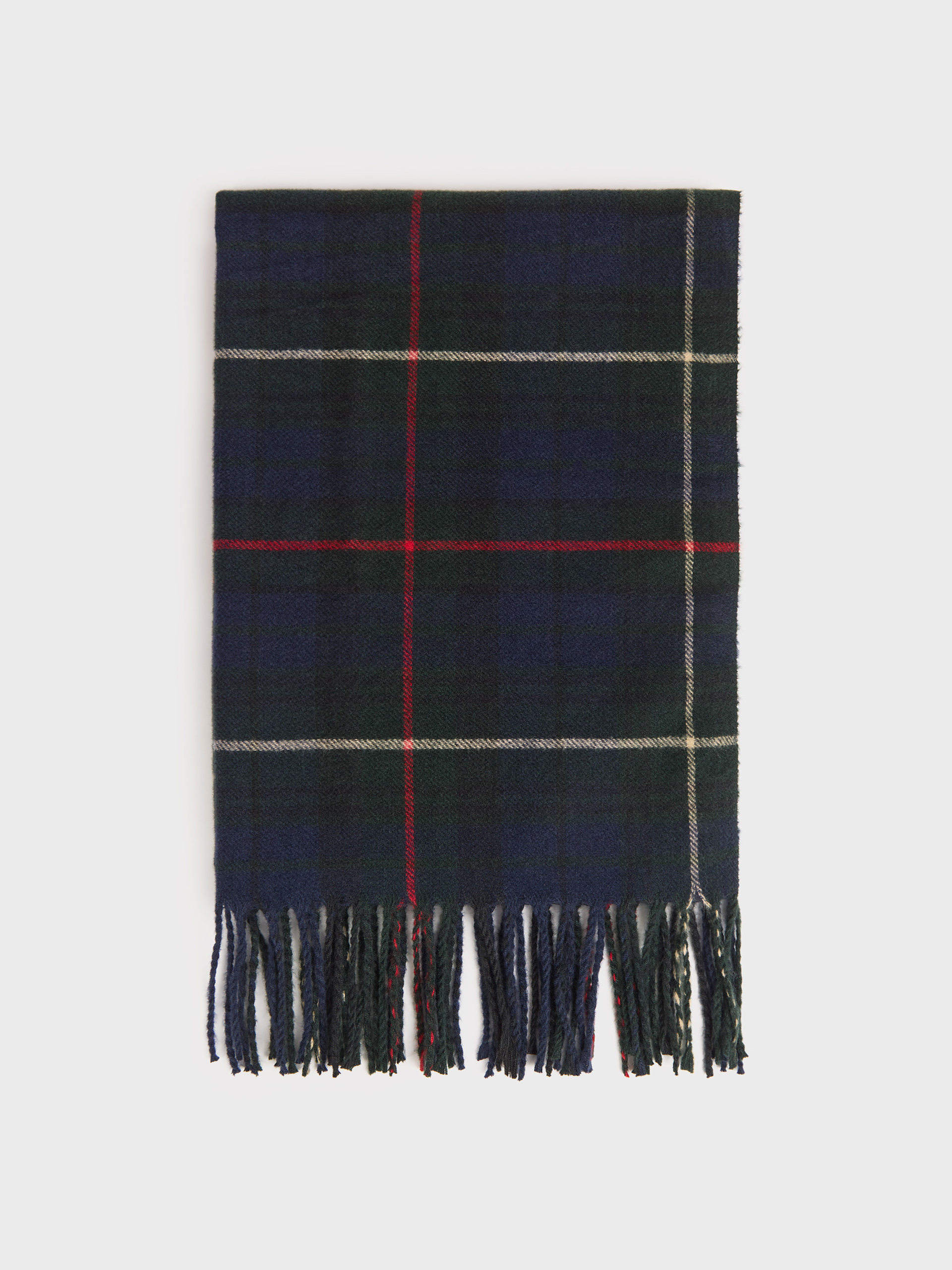 BUFANDA CHECKS AZUL MARINO