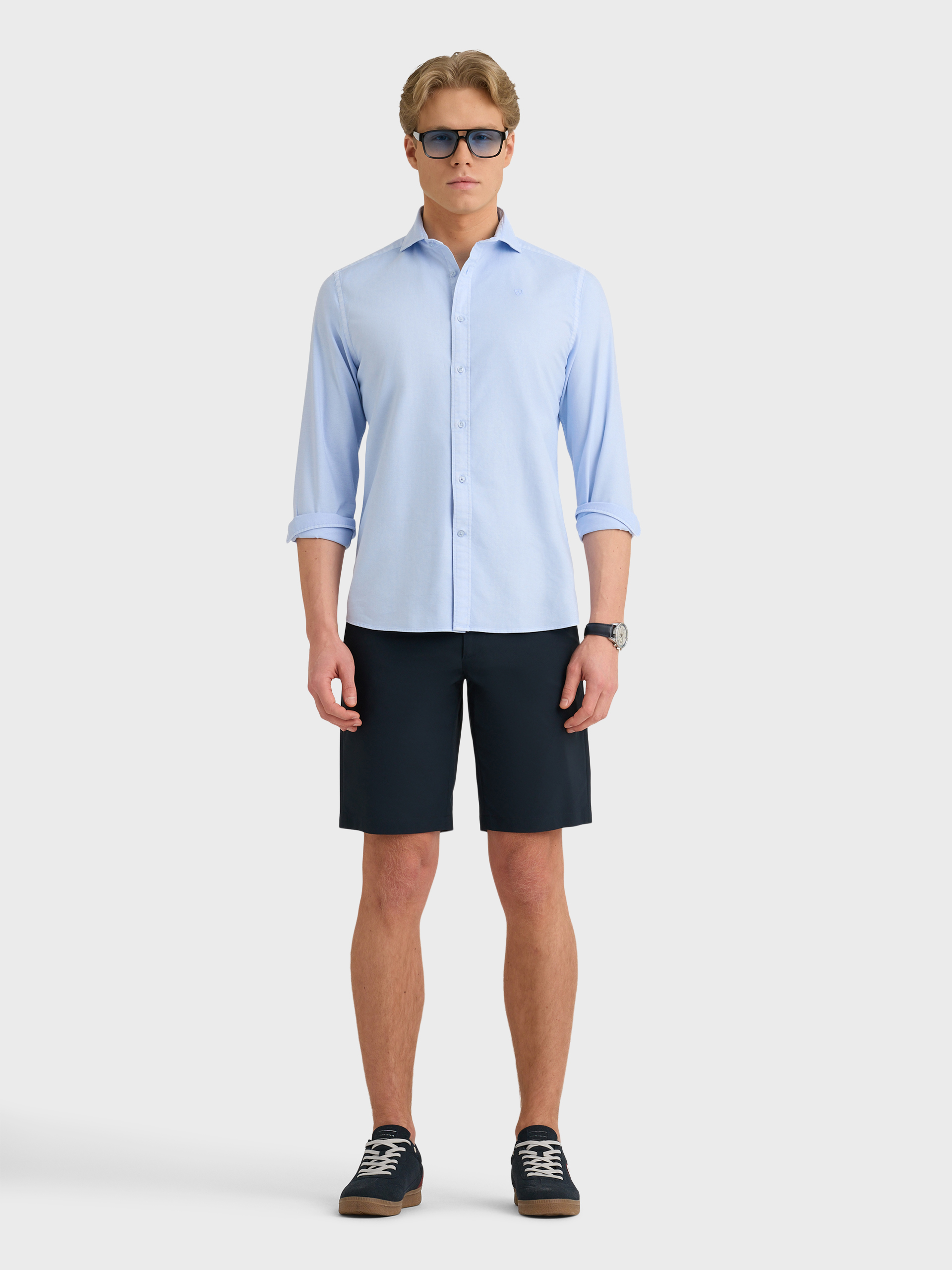 CAMISA OXFORD DYE TIE COLLAR