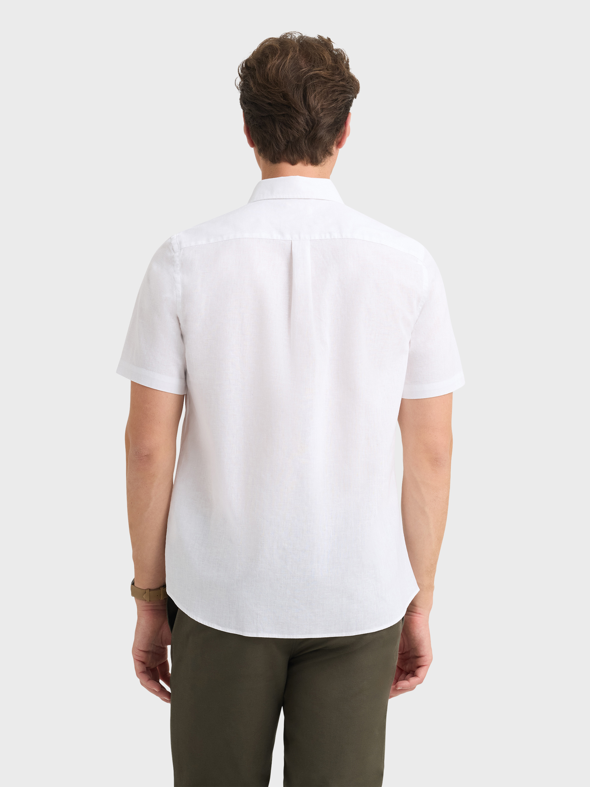 CAMISA LINO M.CORTA