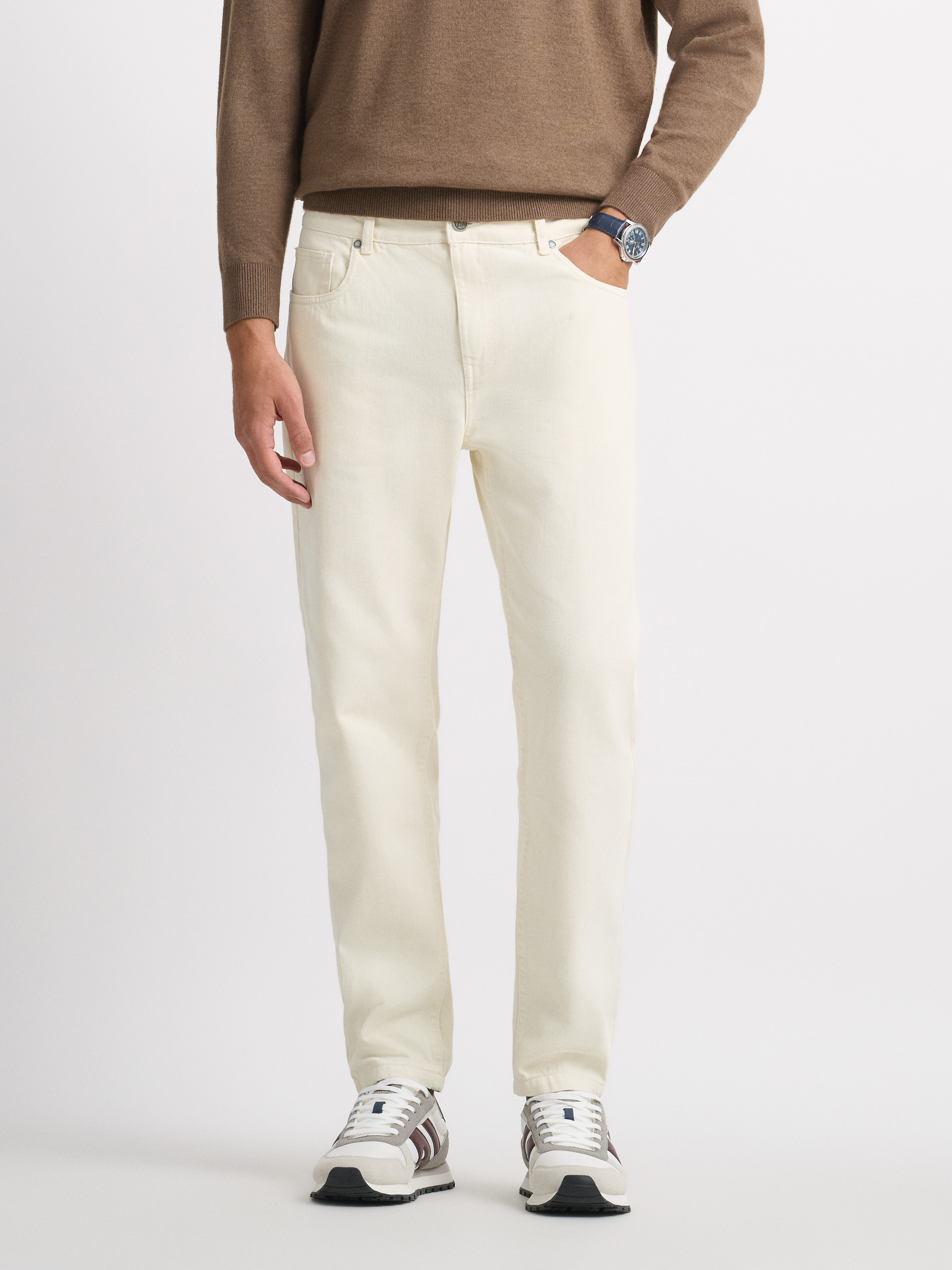 DENIM RELAXED FIT BEIGE