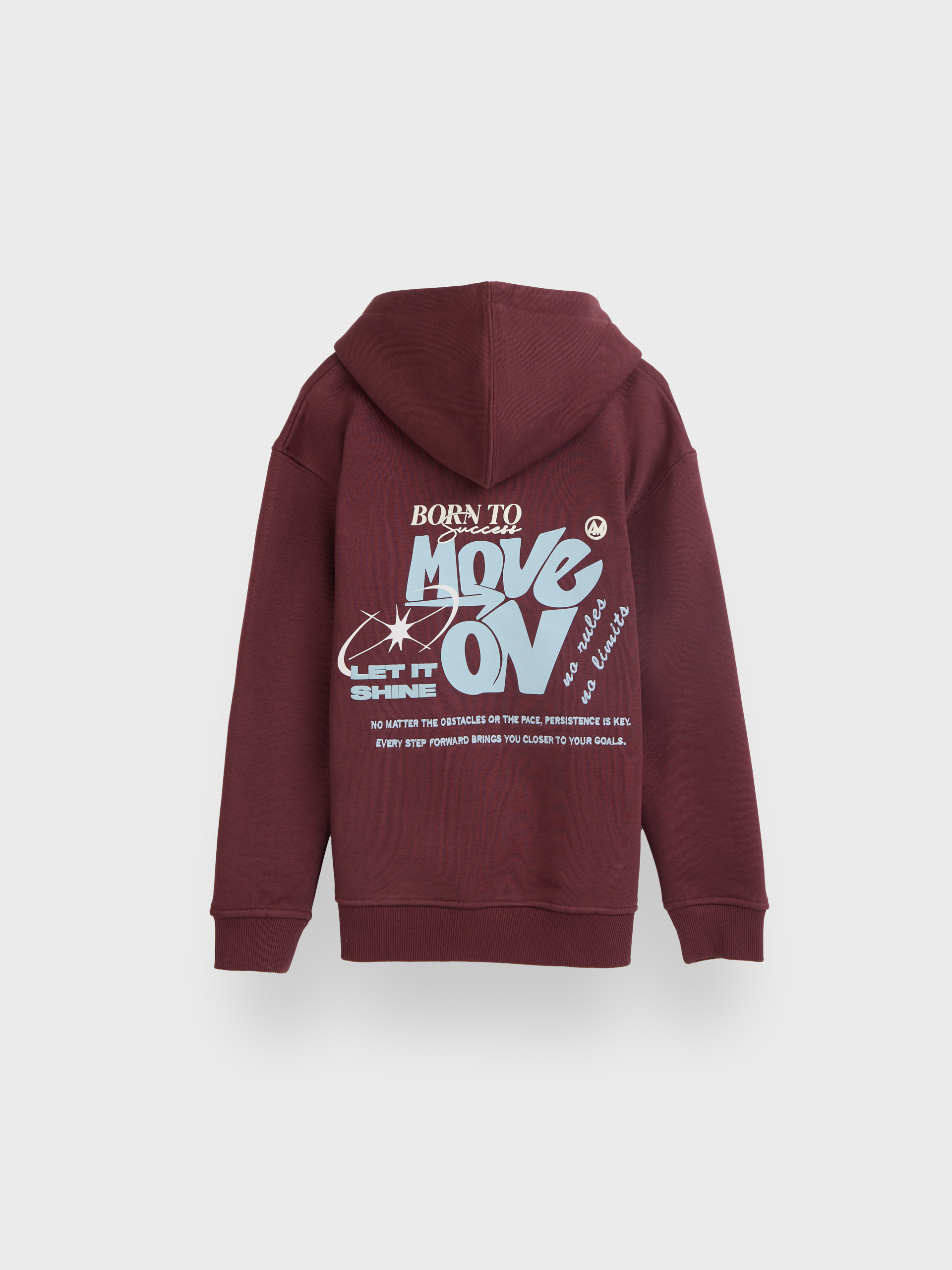 SUDADERA SHINE KIDS BURDEOS