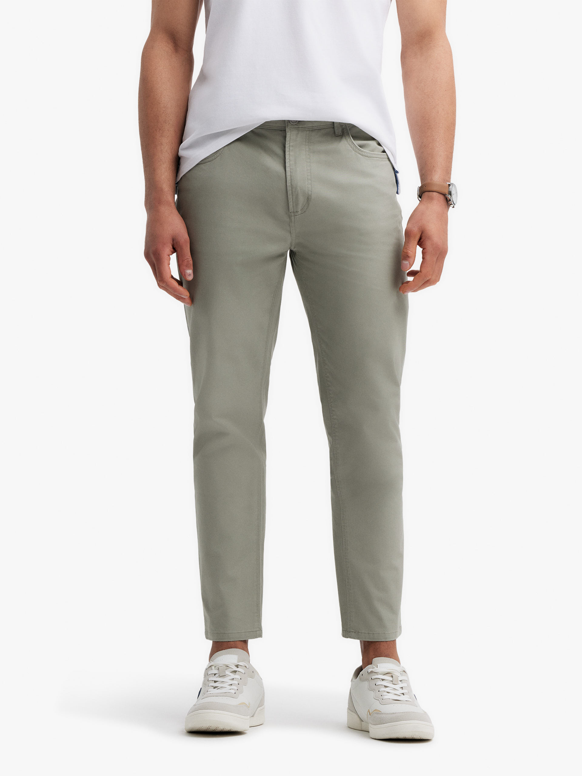 PANTALON DIAGONAL 5P VERDE