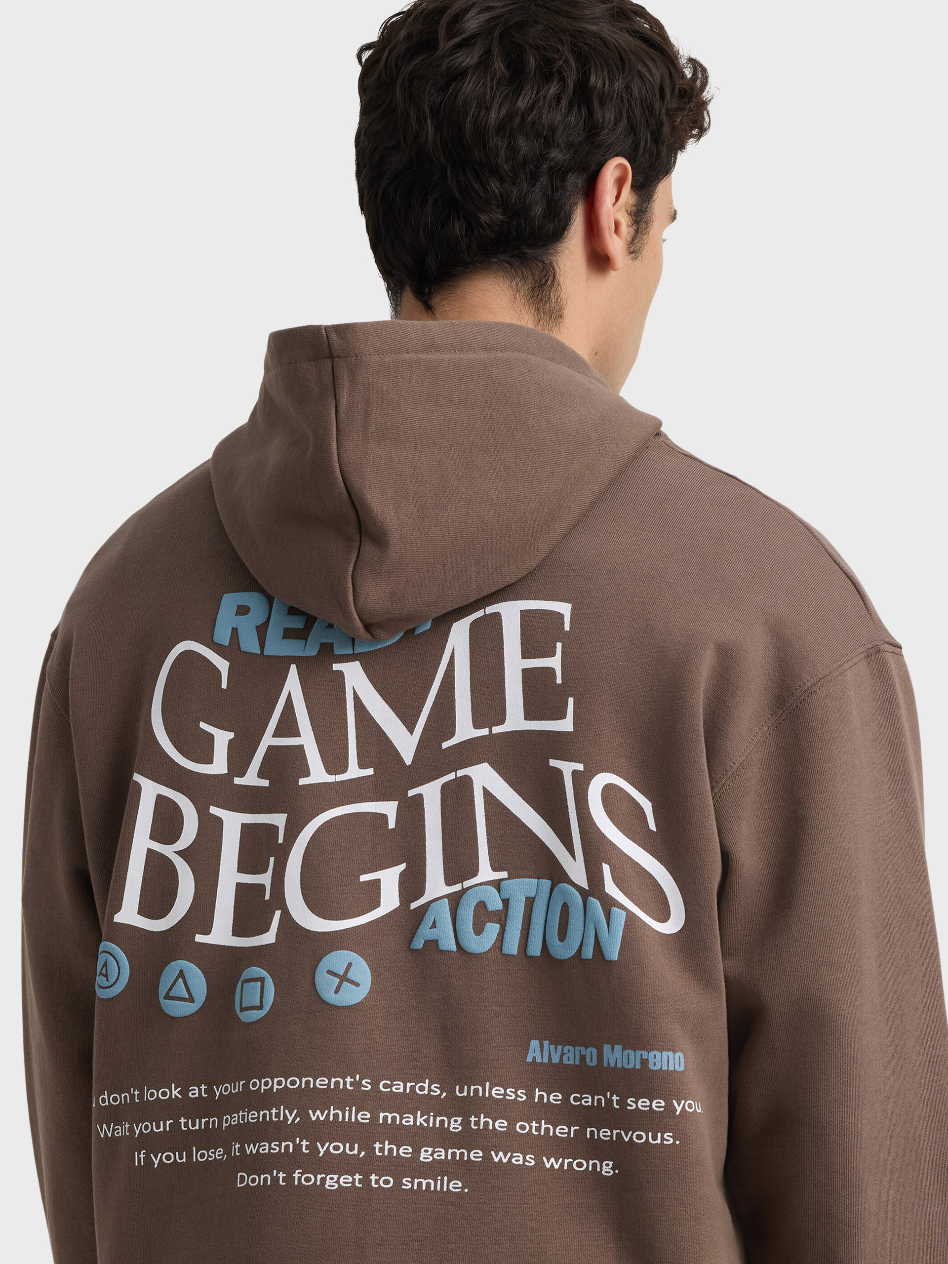 SUDADERA ACTION MARRÓN