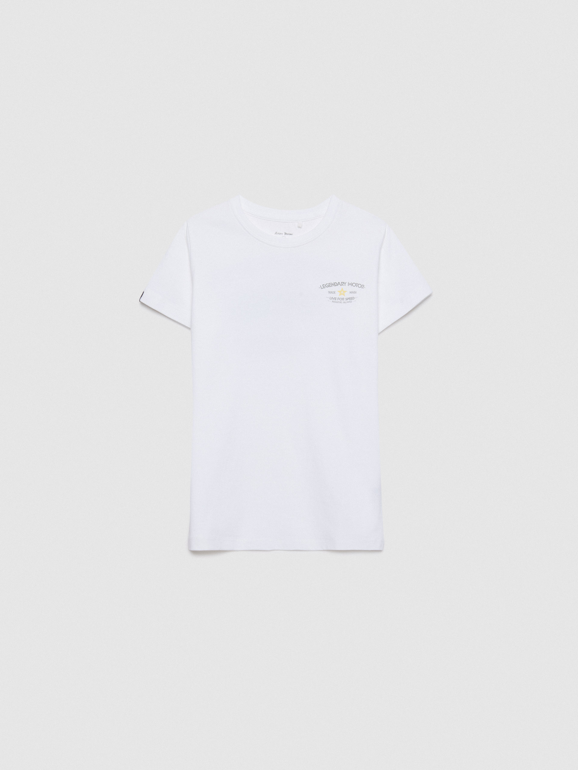 CAMISETA MOTOR KIDS BLANCO