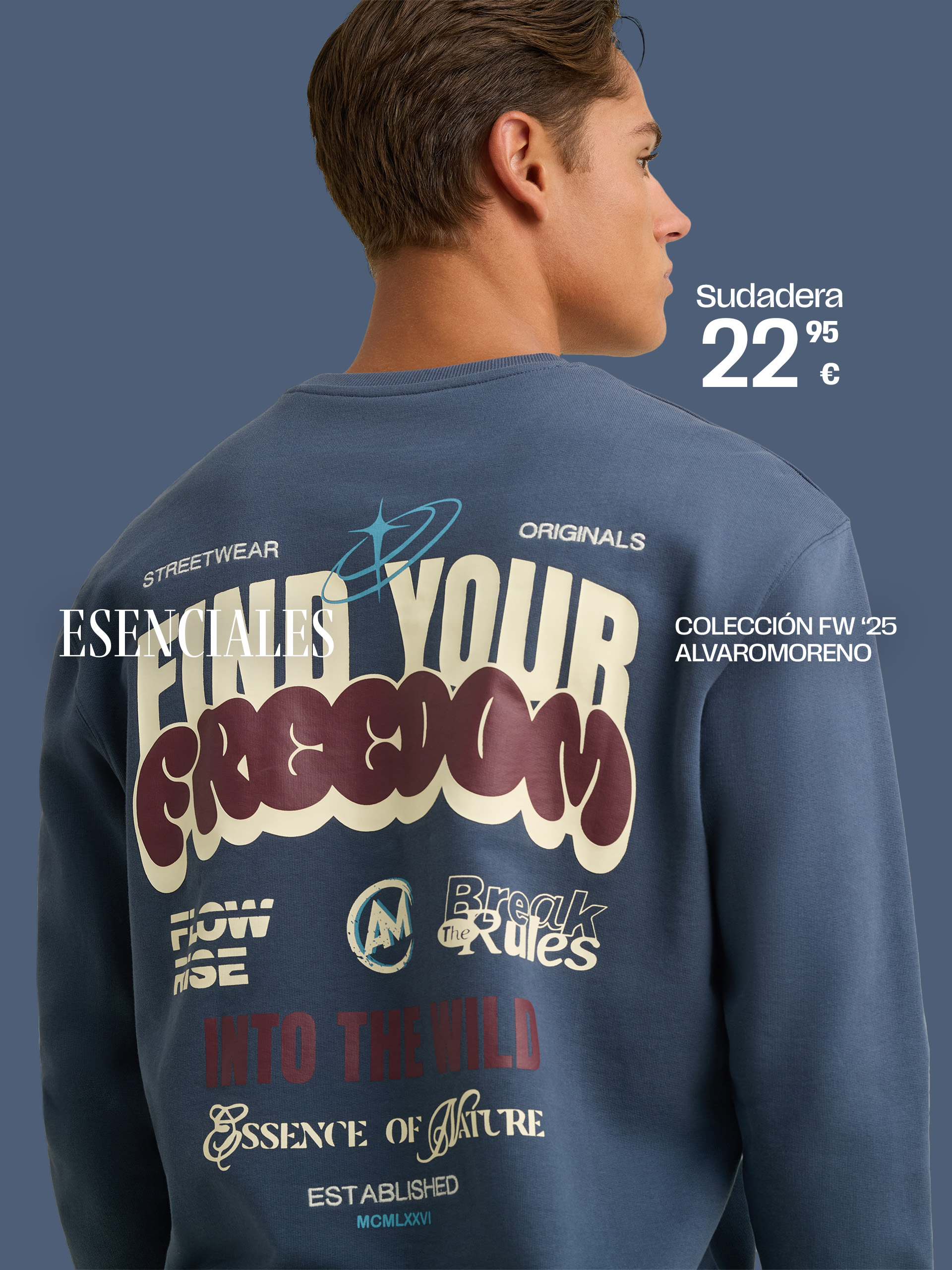 SUDADERA FREEDOM AZUL