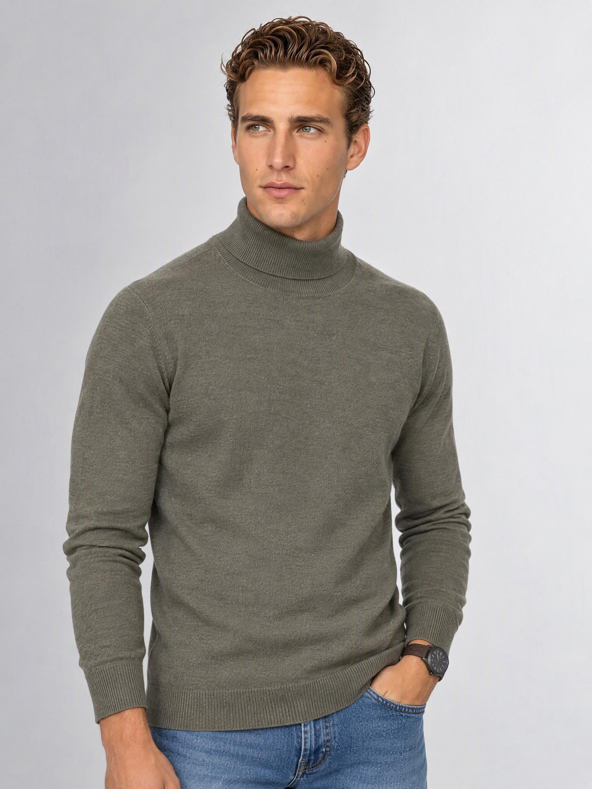 JERSEY CUELLO VUELTO VERDE