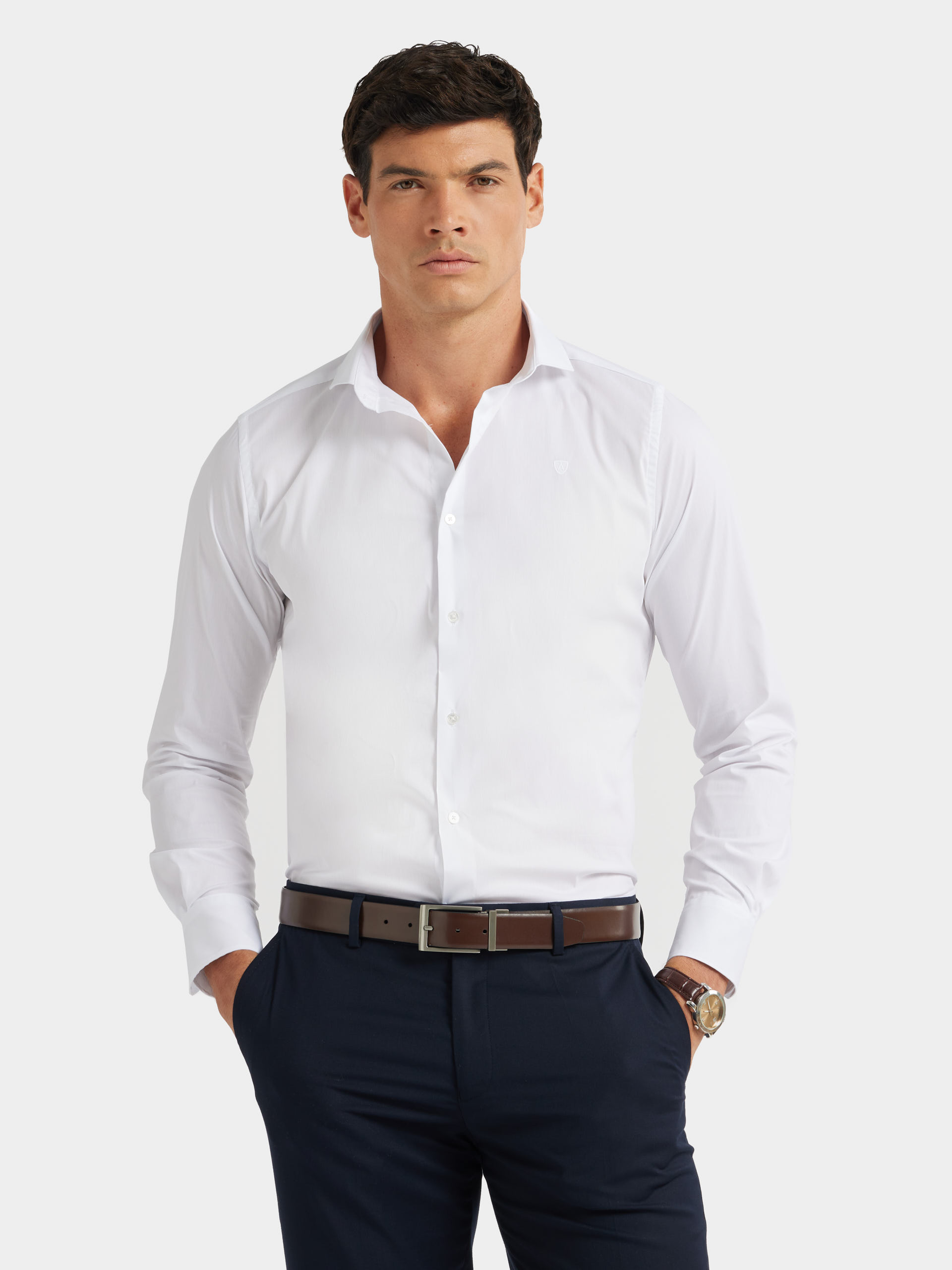 Camisa blanca alvaro moreno clearance