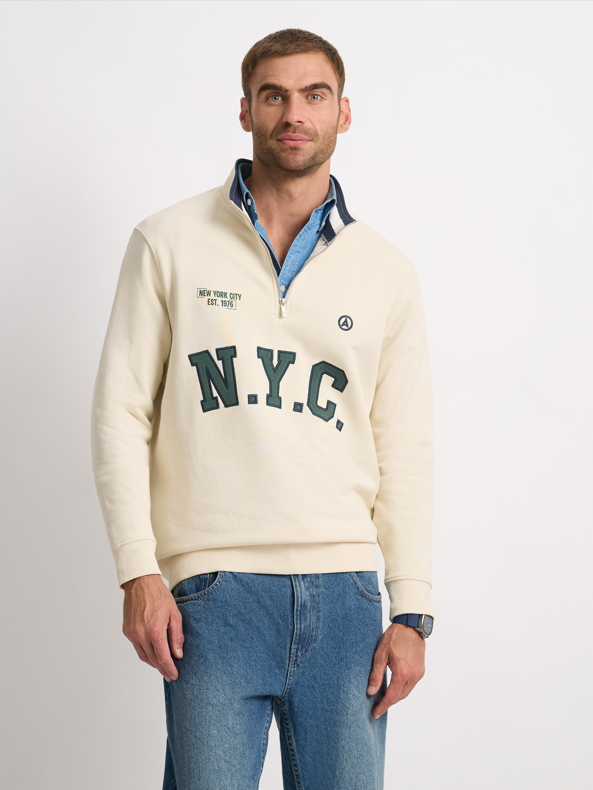 SUDADERA CITY CRUDO