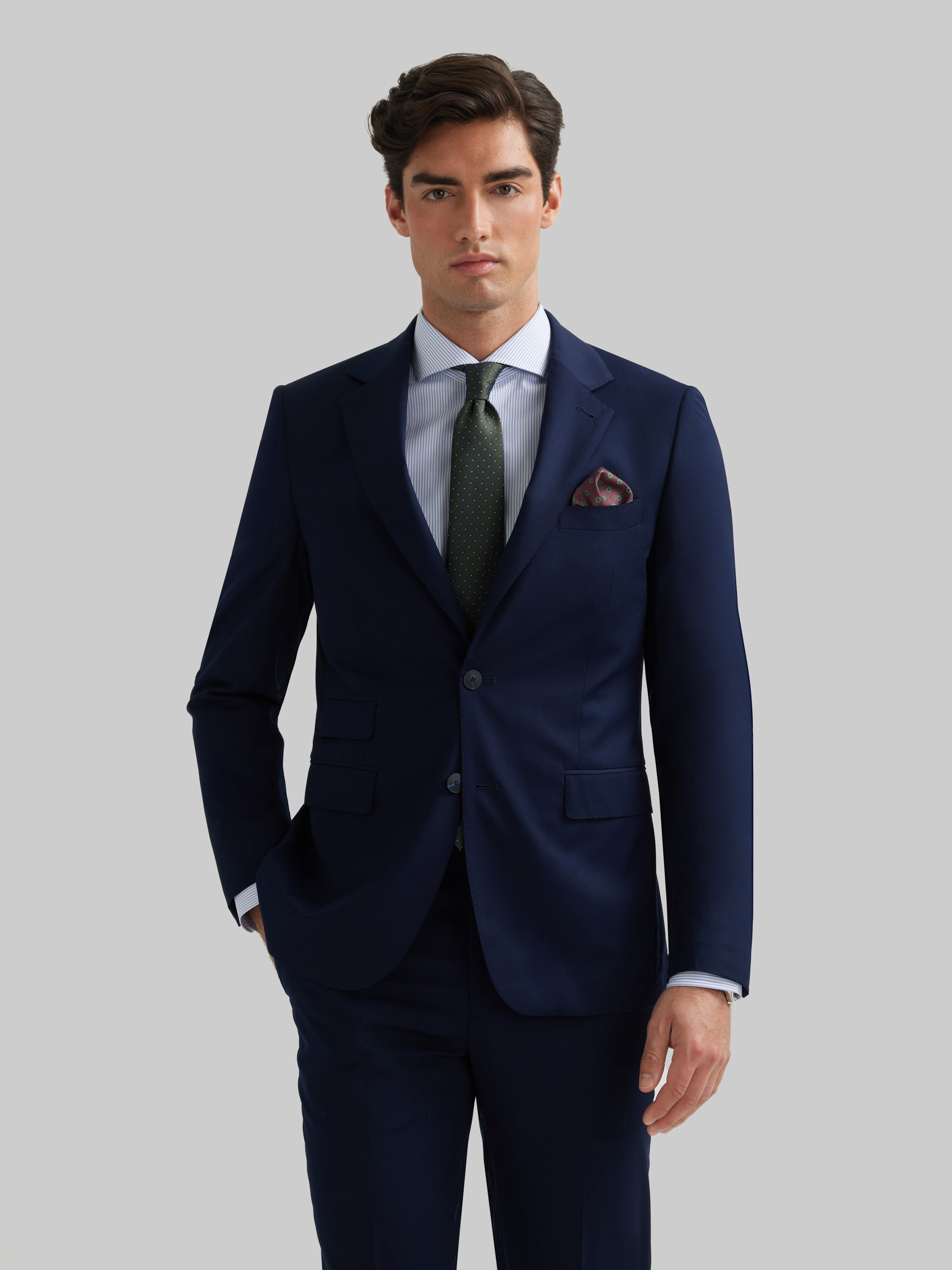 AMERICANA PLAIN SLIM AZUL MARINO