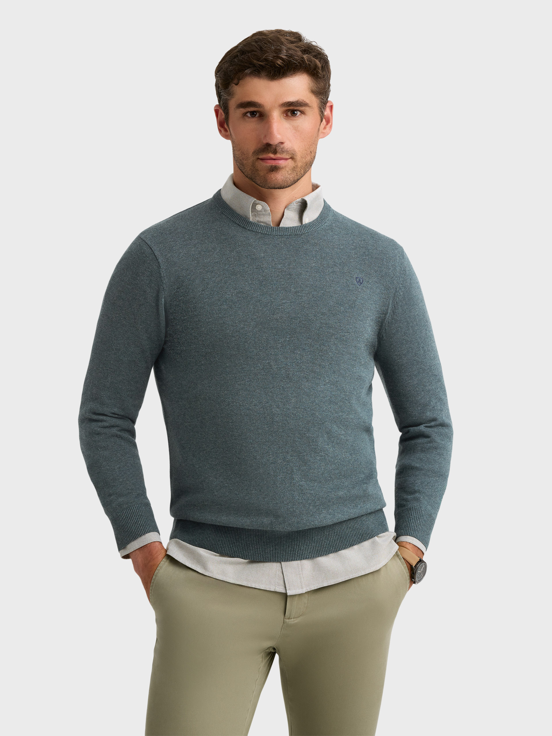 JERSEY ROUND NECK TRENDY AZUL