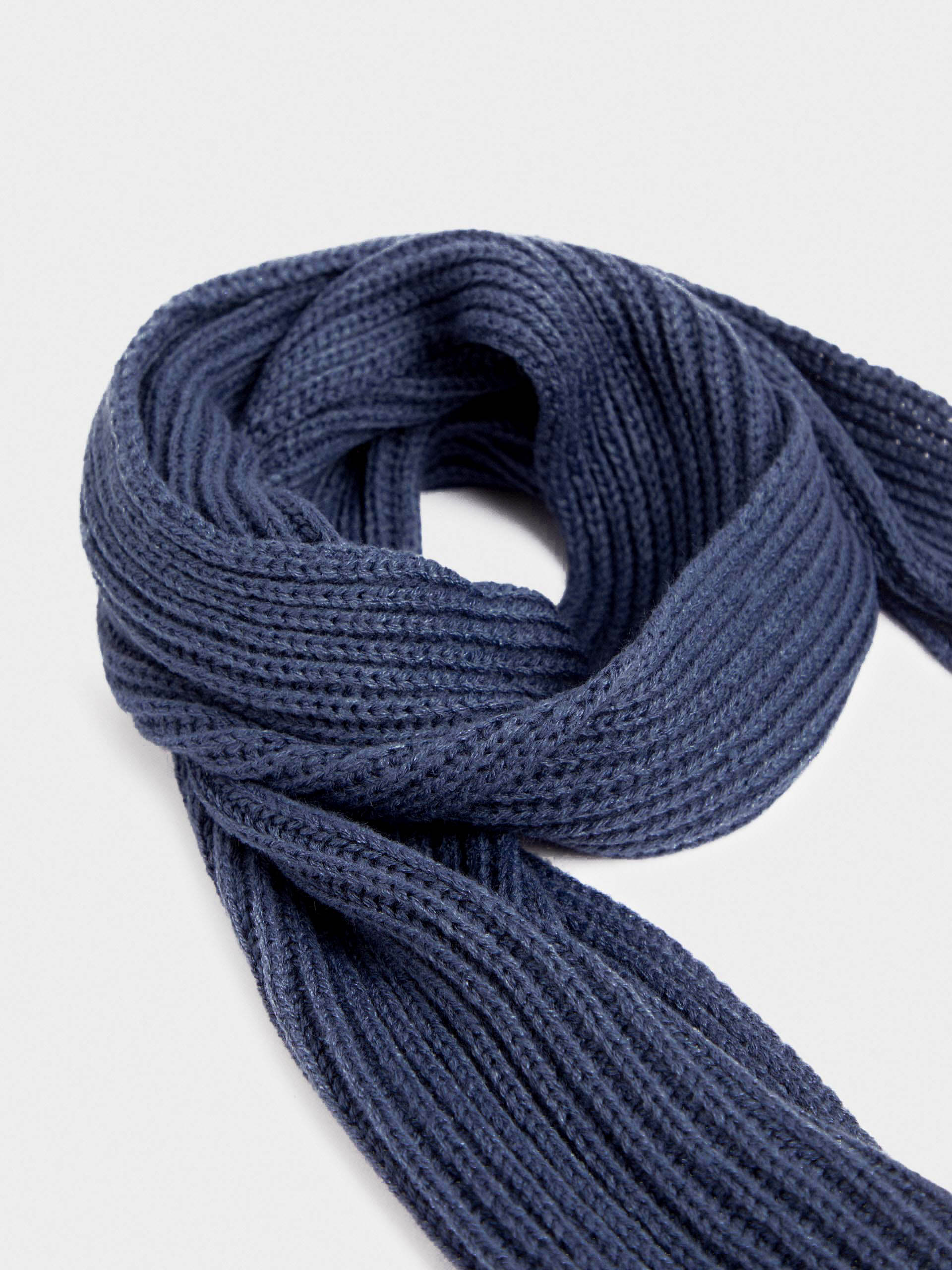 BUFANDA PUNTO KIDS AZUL MARINO