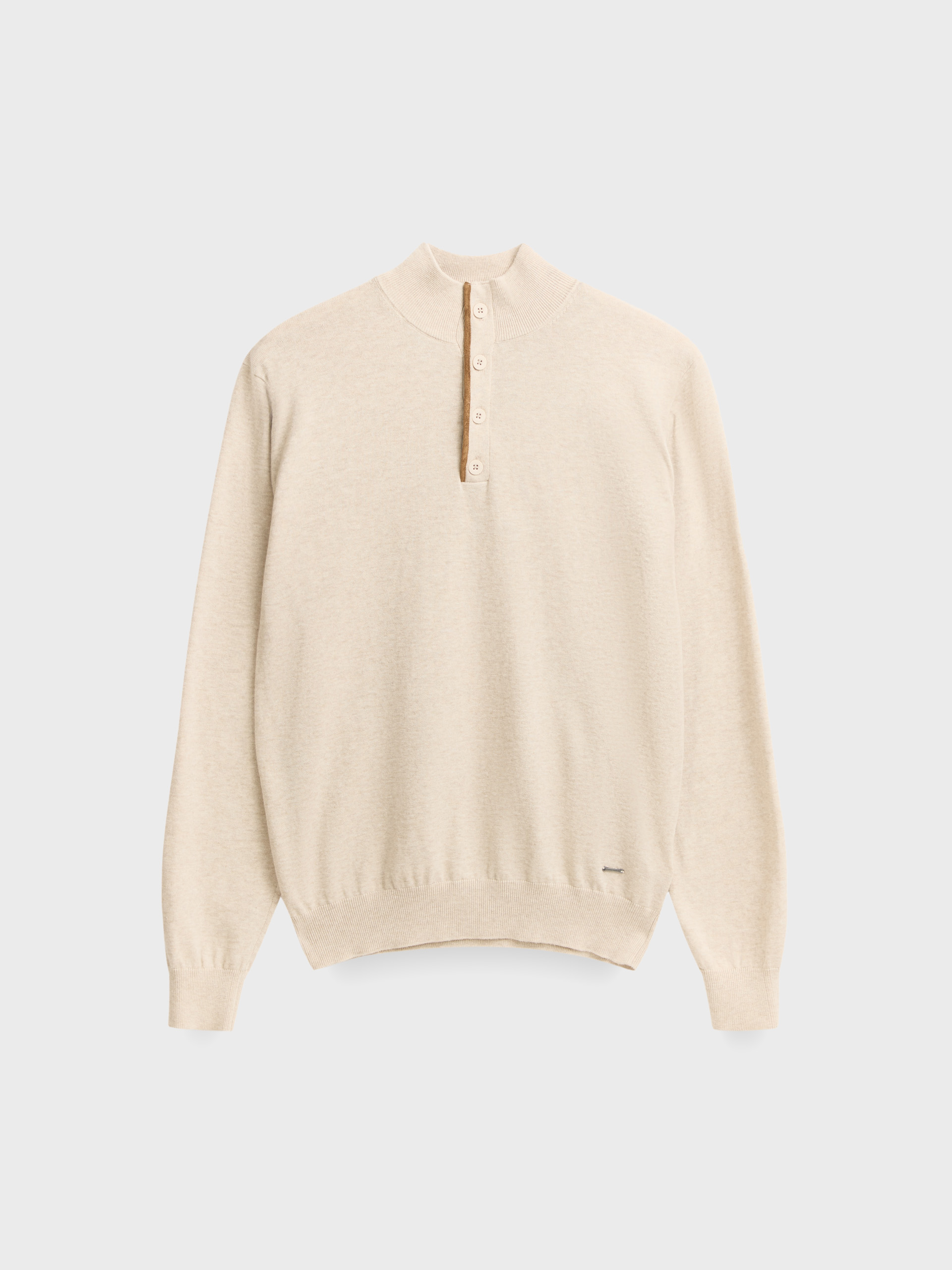 JERSEY BUTTON COLLAR