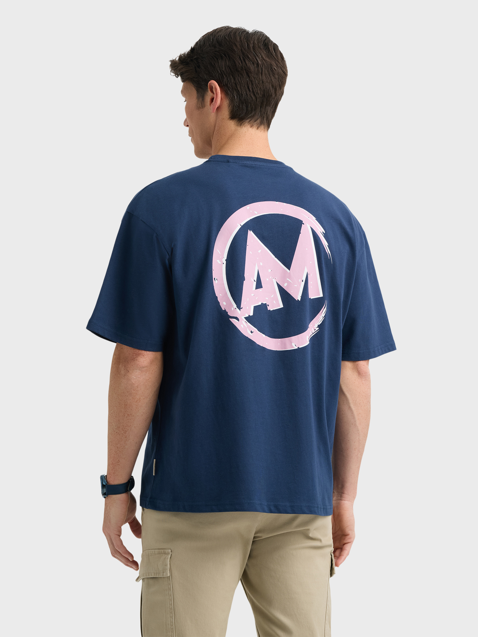 CAMISETA CASUAL AZUL MARINO