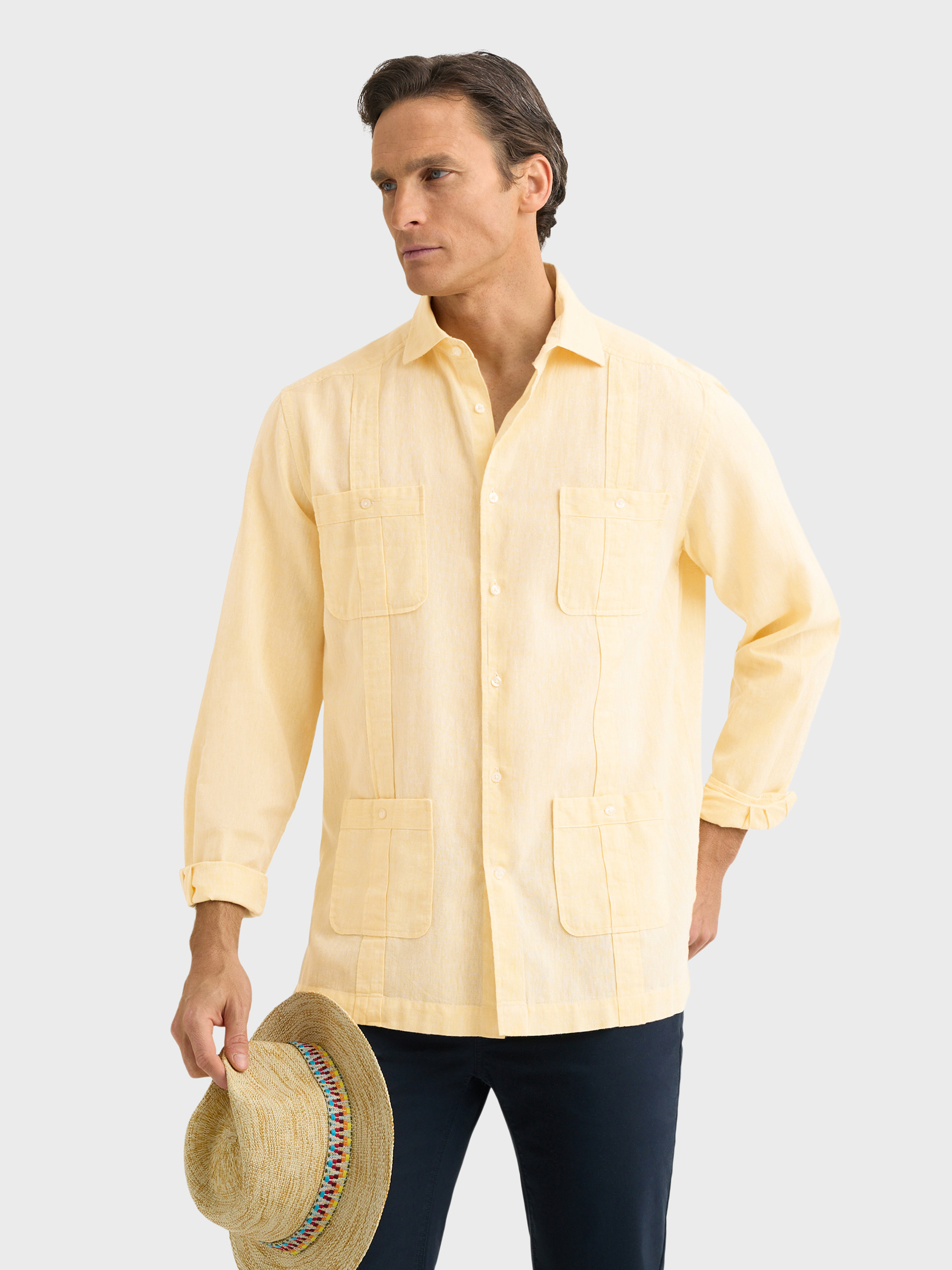 CUBANA LINO CHAMBRAY AMARILLO