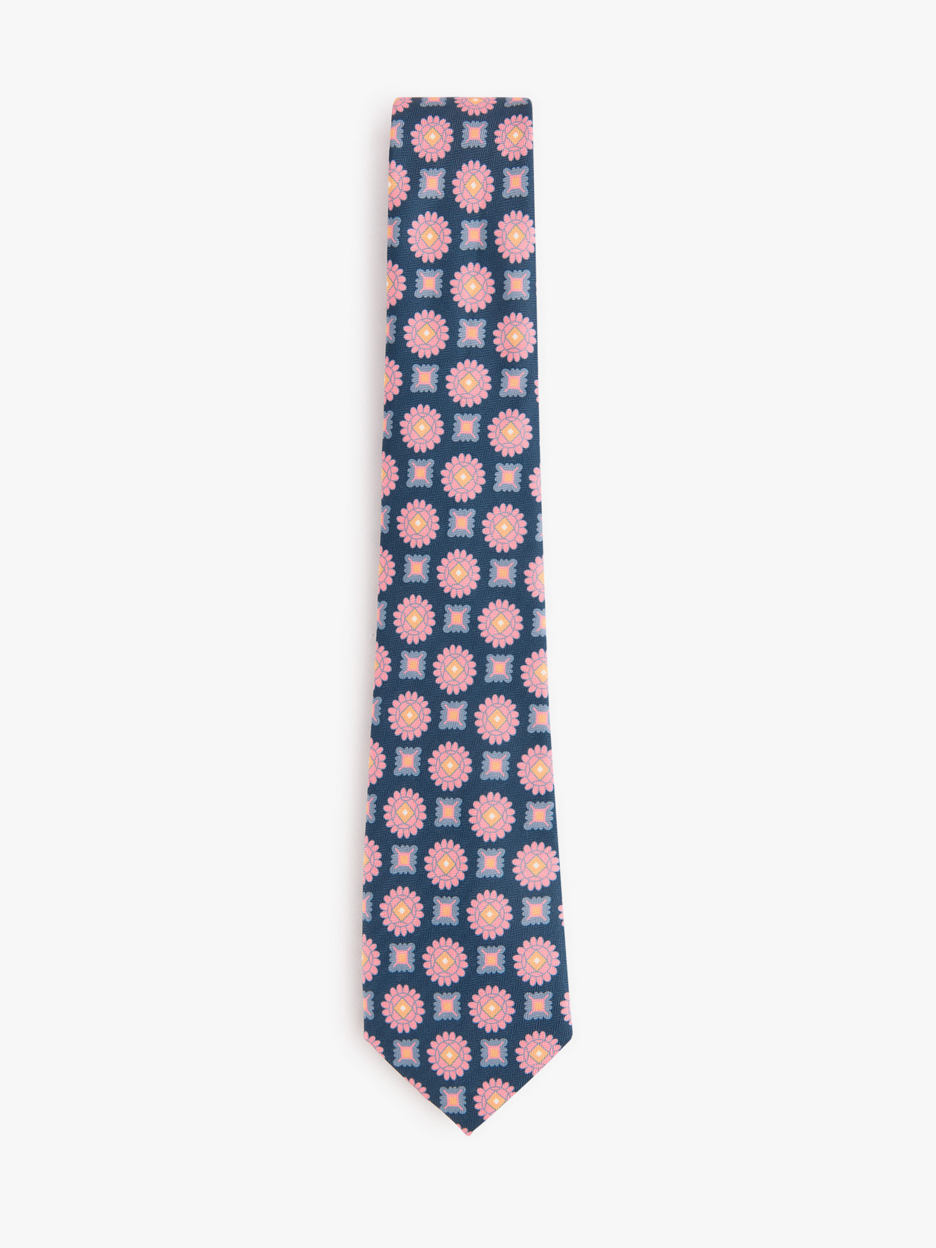 CORBATA PRINTED AZUL MARINO