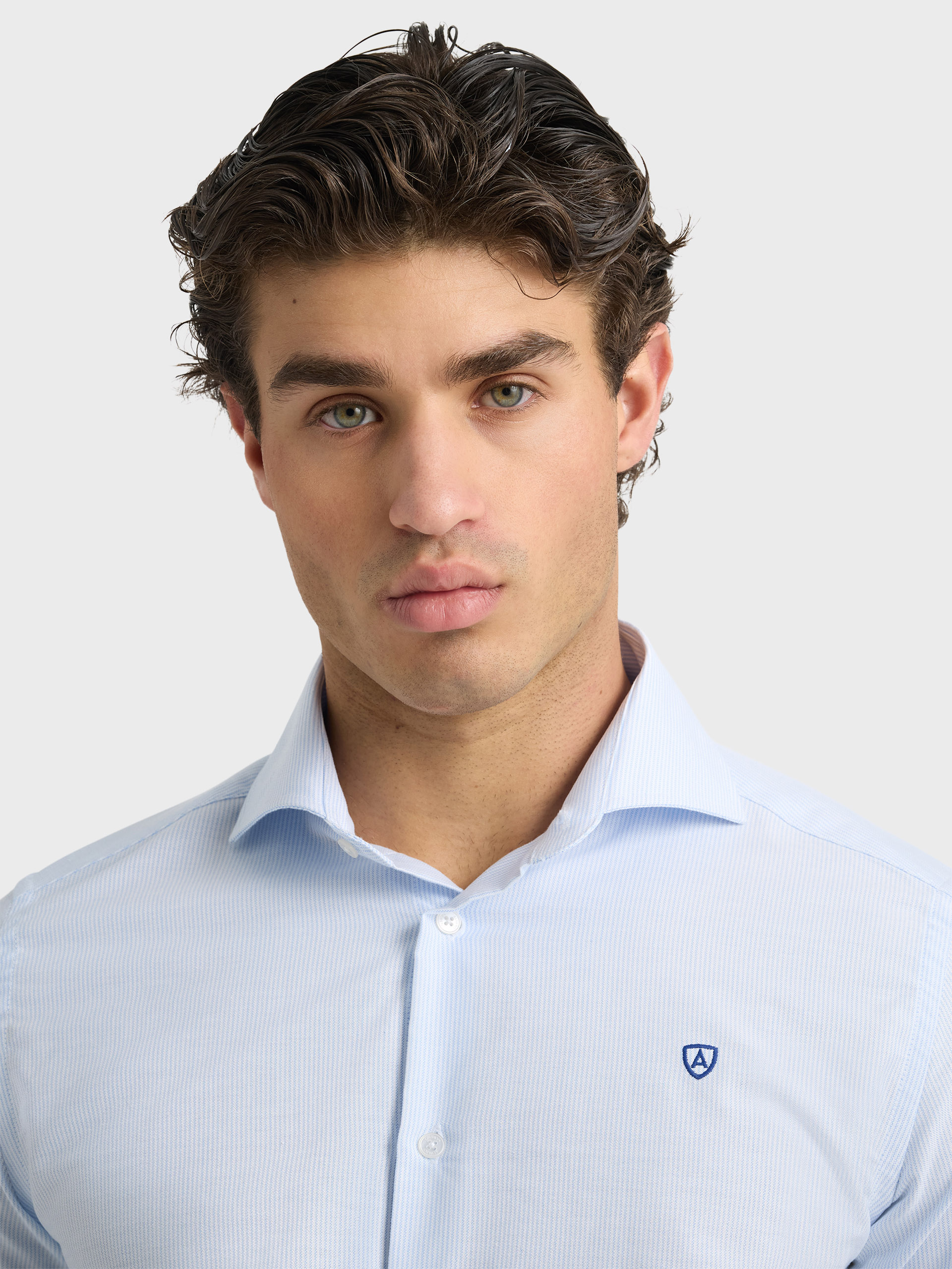 CAMISA P.POINT RAYAS CELESTE