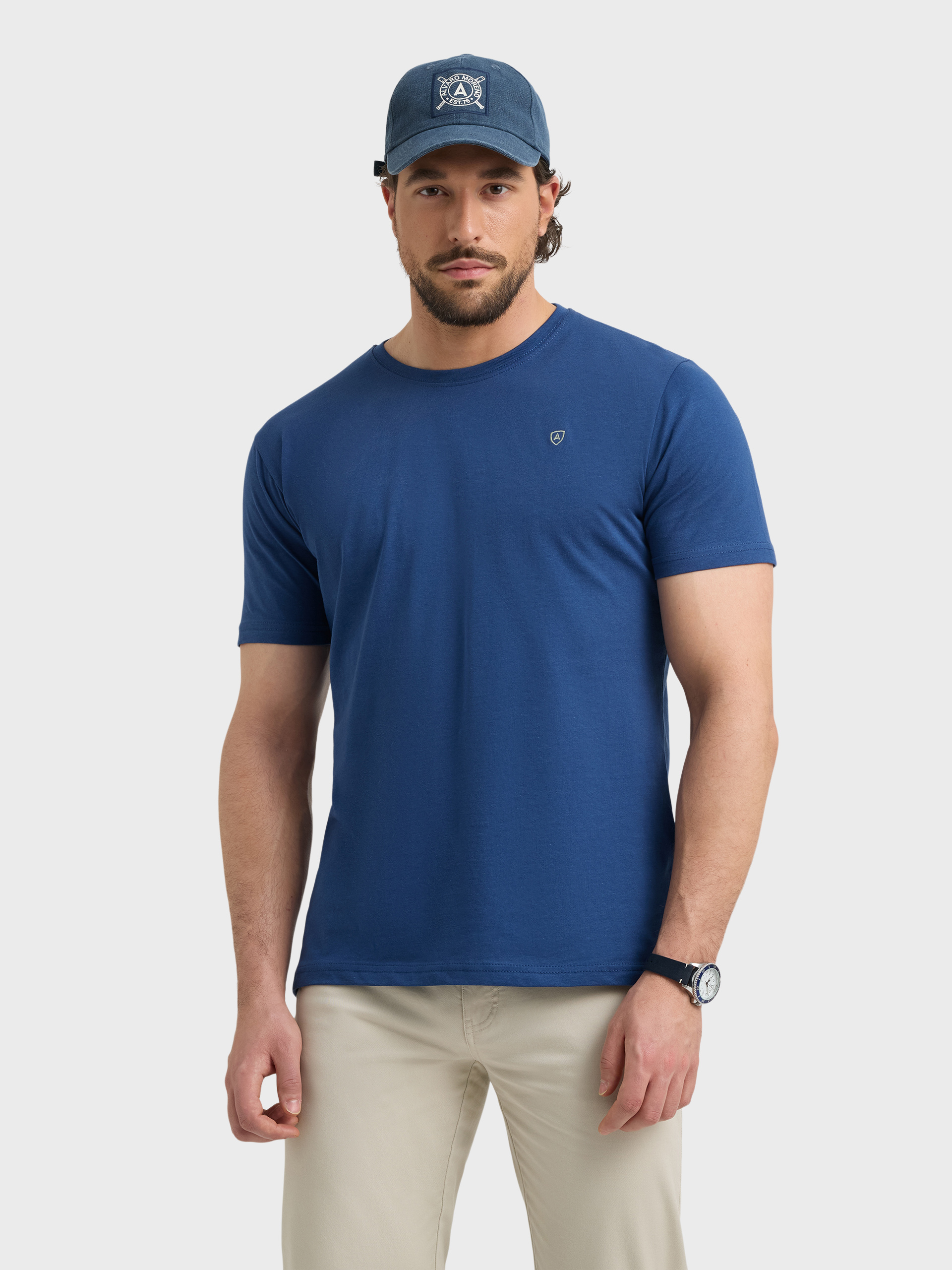 CAMISETA BASICA AZUL
