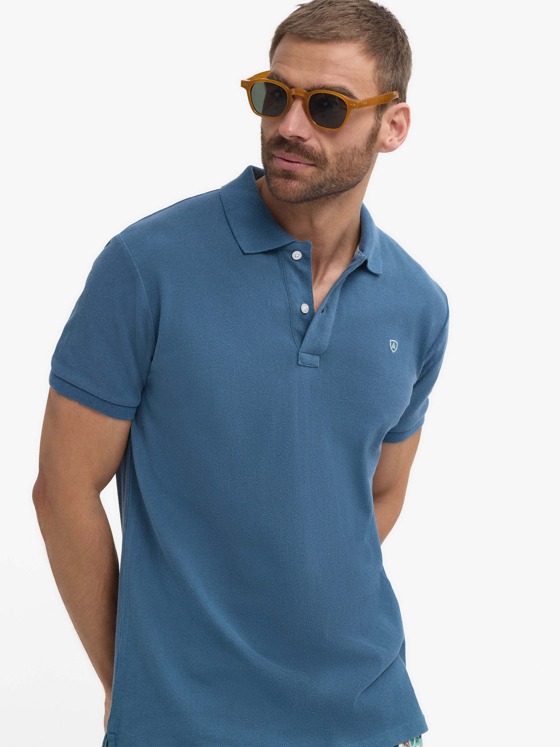 POLO BASIC AZUL