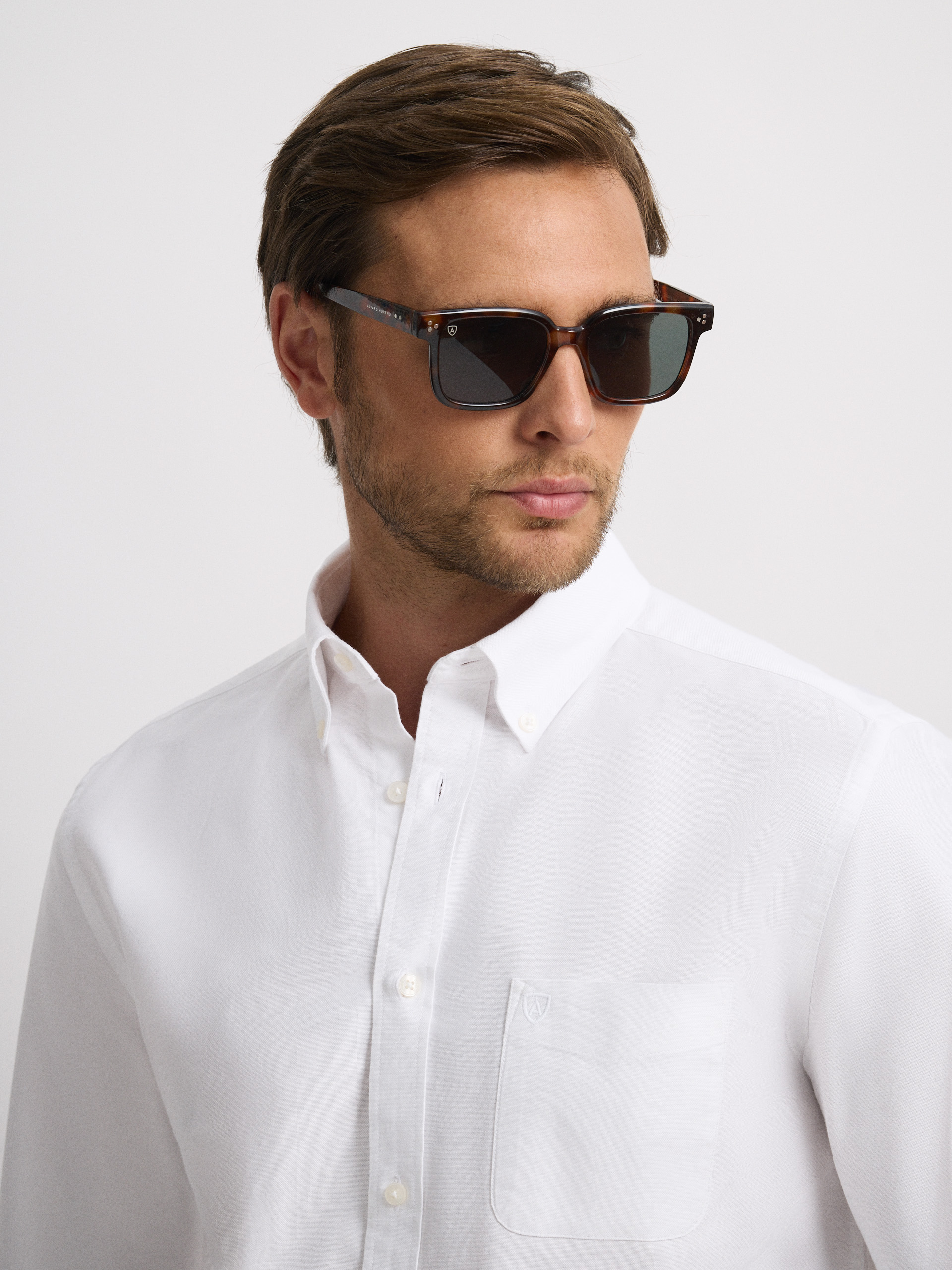 CAMISA OXFORD POCKET BLANCO
