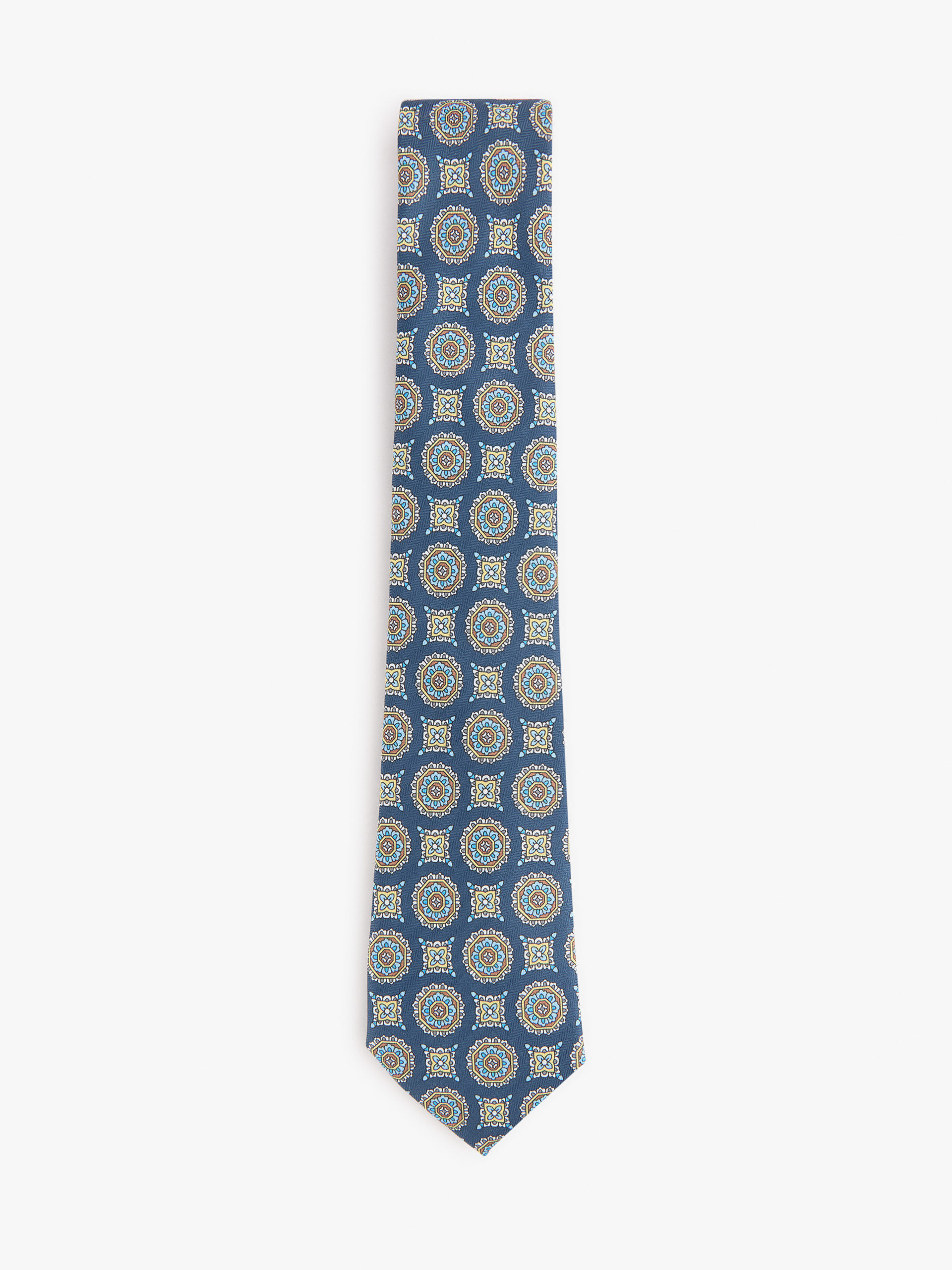 CORBATA PRINTED AZUL MARINO