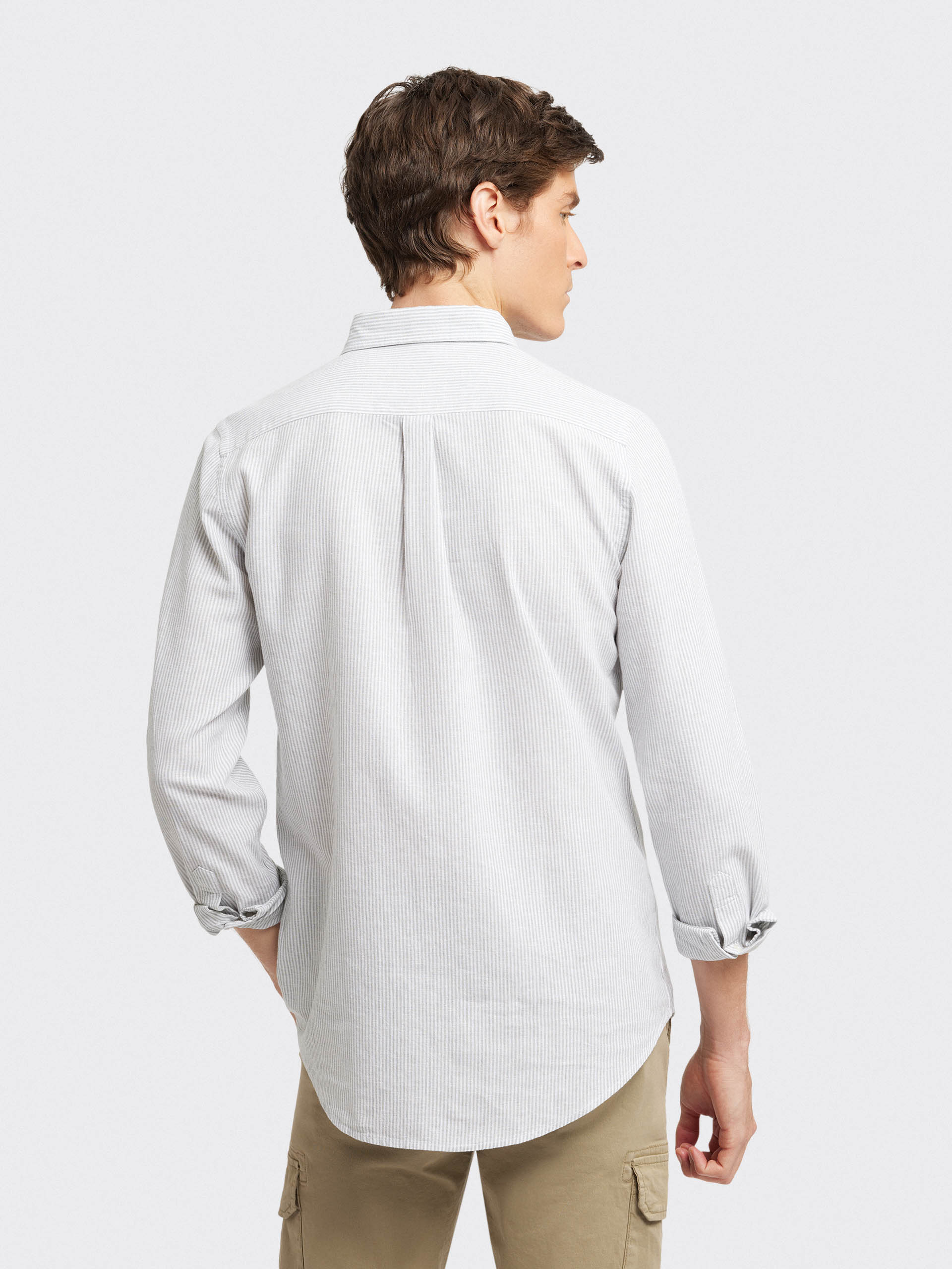 CAMISA LINO RAYAS BD