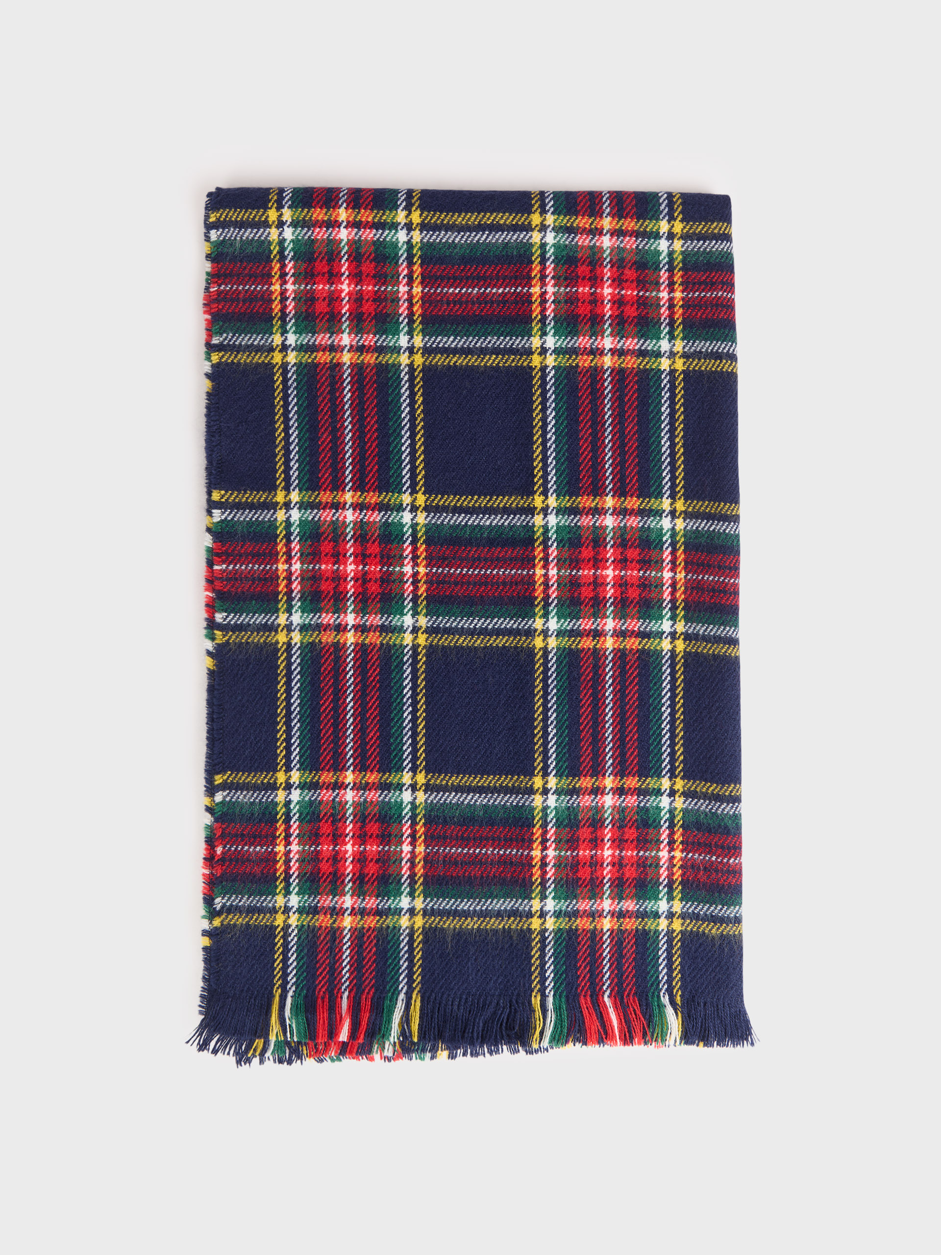 BUFANDA CHECKS AZUL MARINO