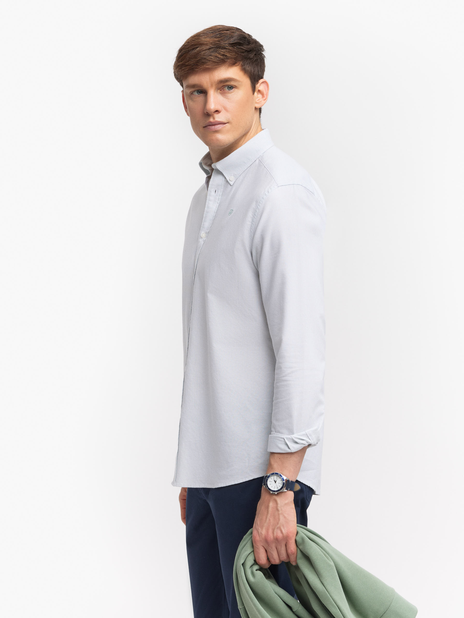 CAMISA OXFORD MIL RAYAS