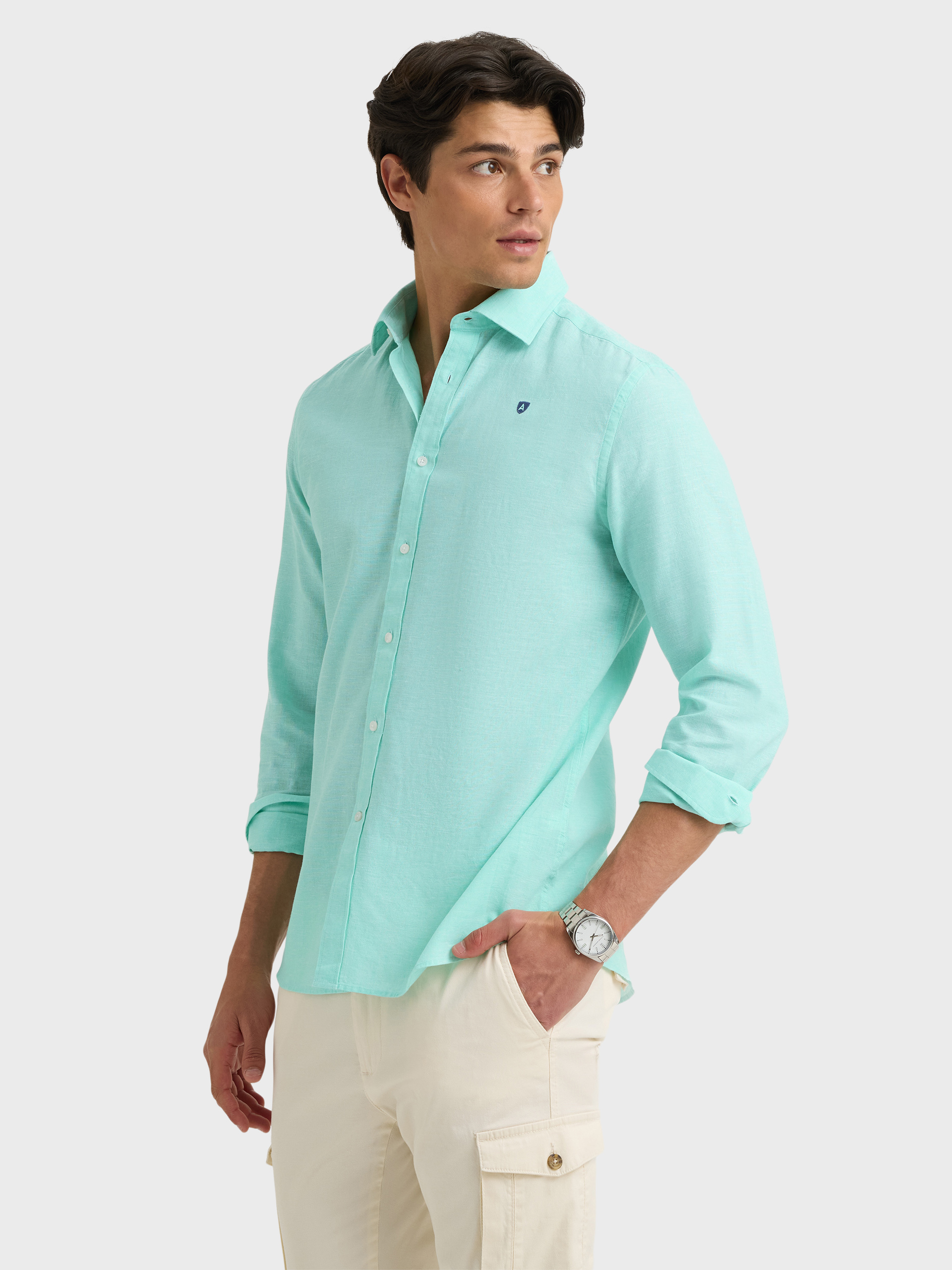 CAMISA LINO CHAMBRAY