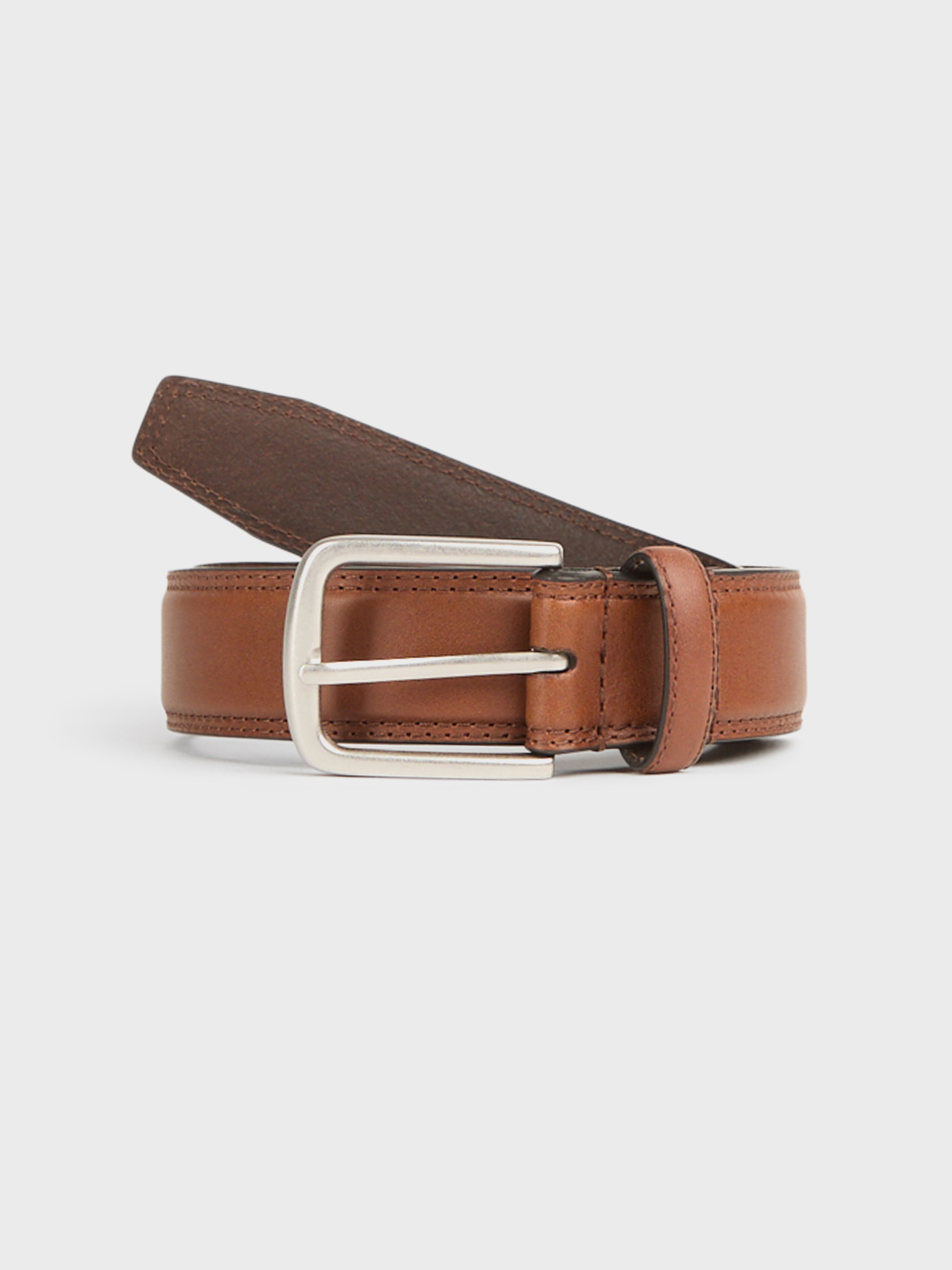 CINTURON CLASICO PIEL MARR&Oacute;N