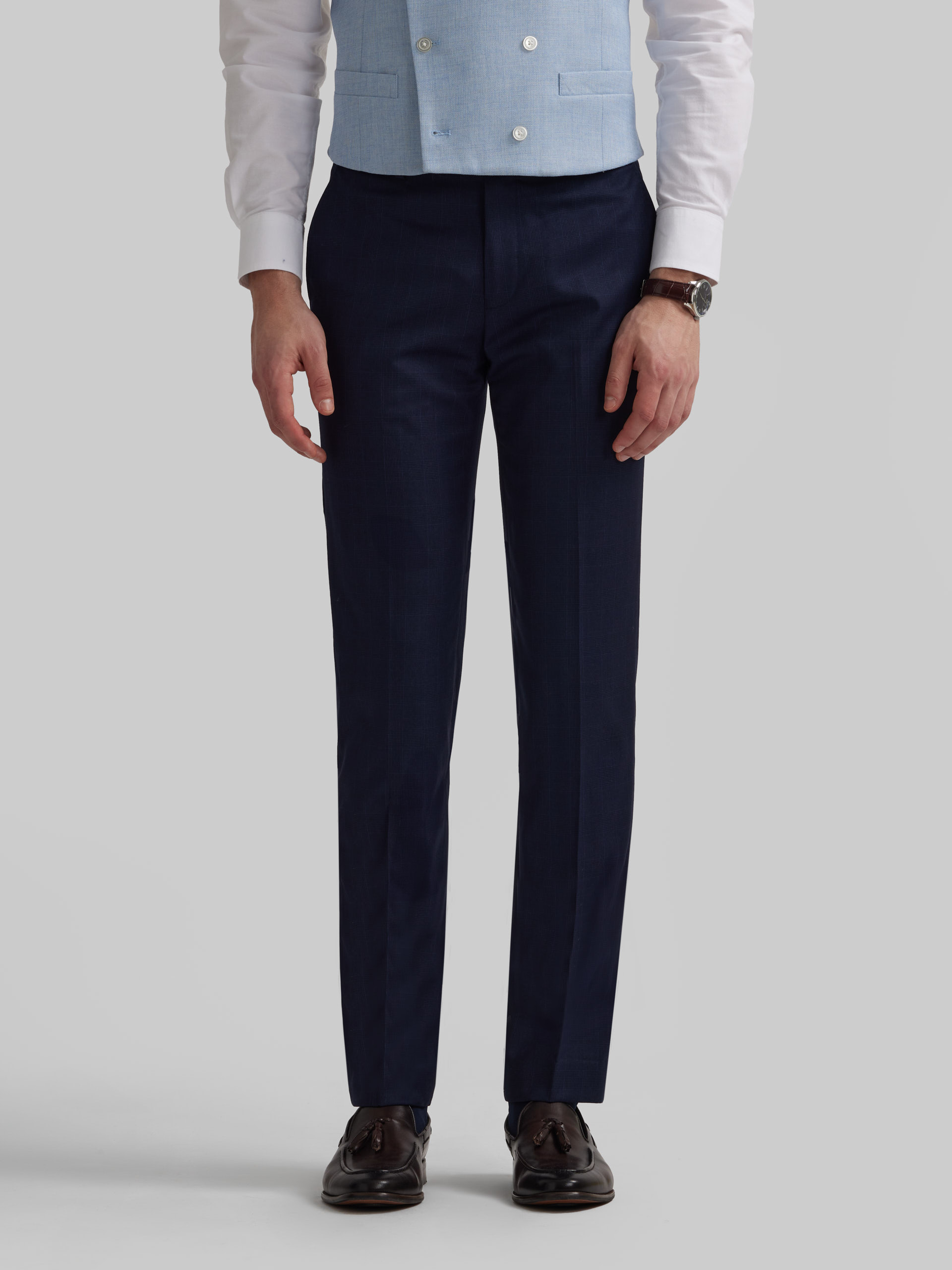 PANTALON MILANO GALES AZUL MARINO