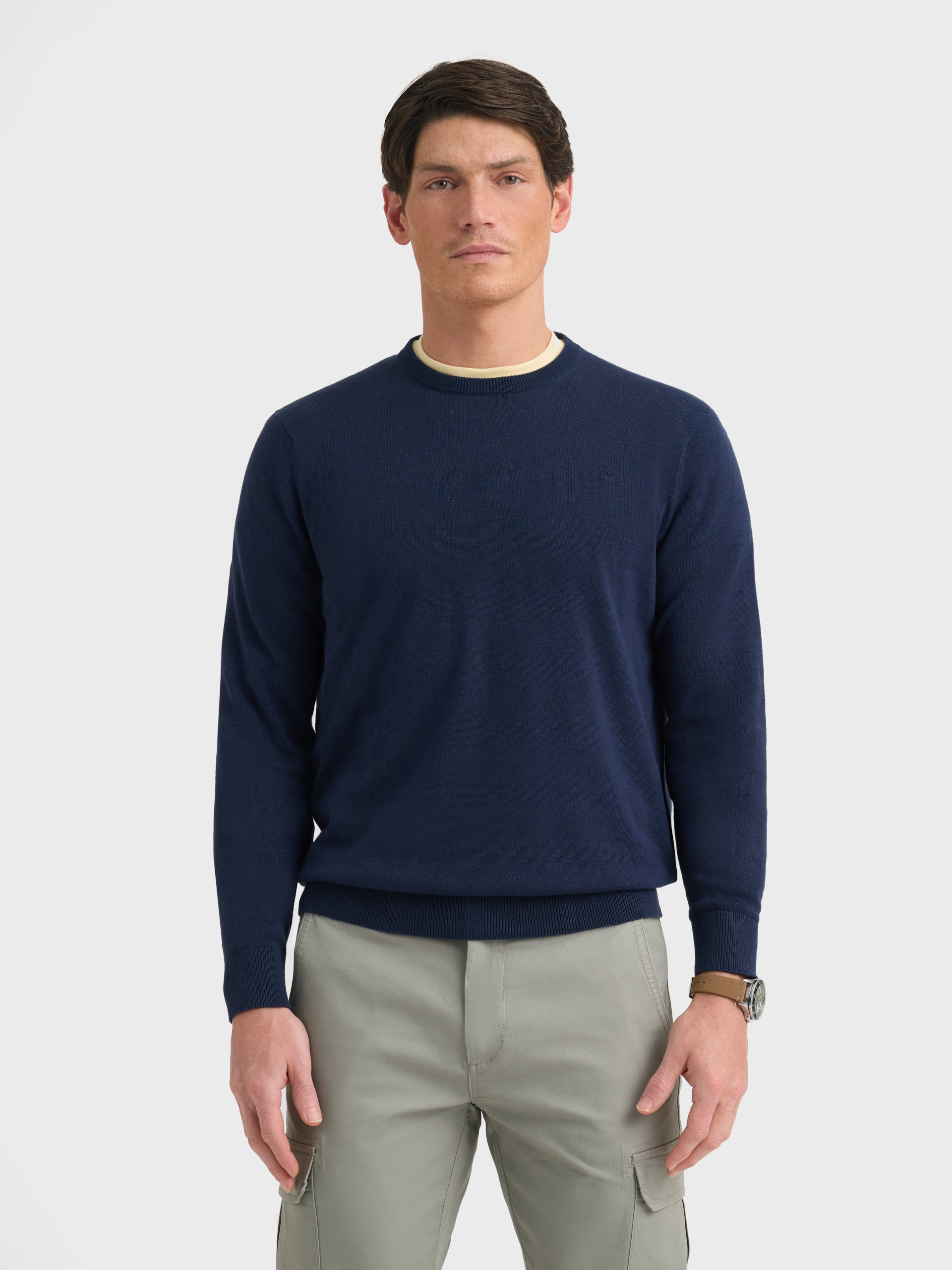 JERSEY ROUND NECK AZUL MARINO