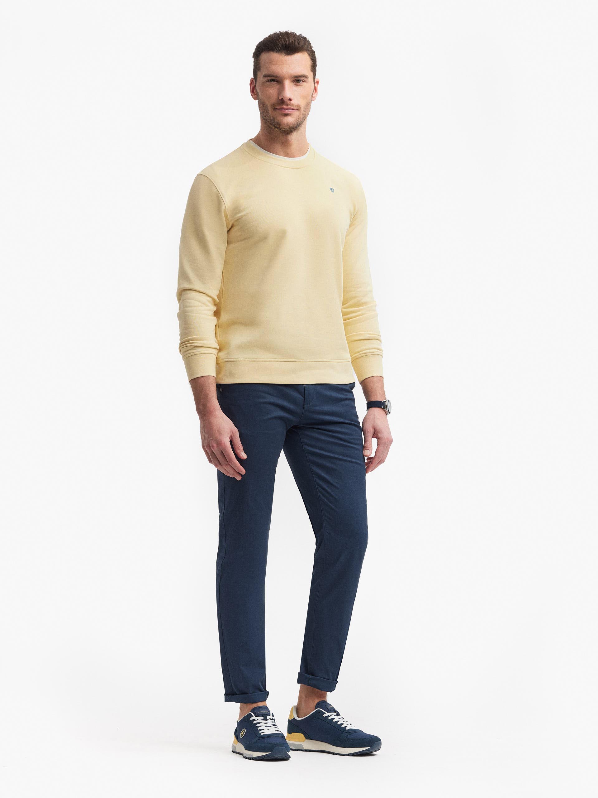 SUDADERA BASICA AMARILLO