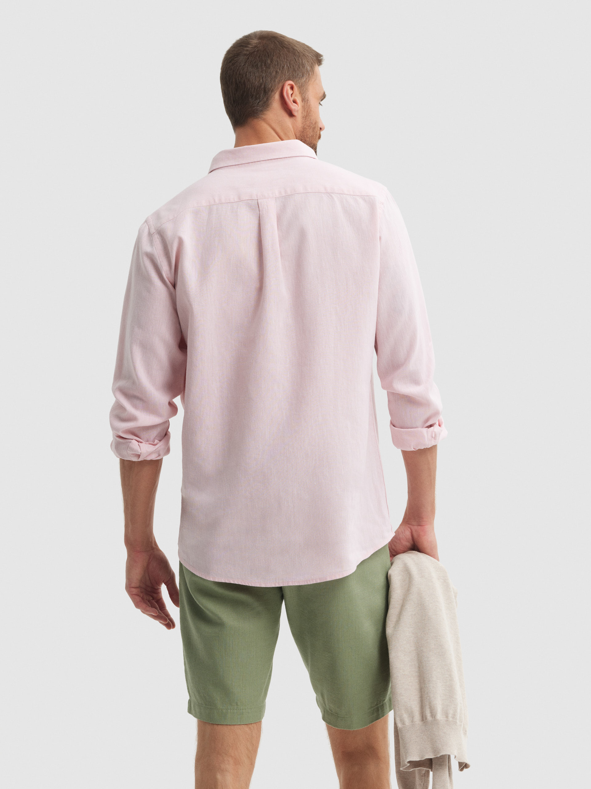 CAMISA LINO C. BOTON