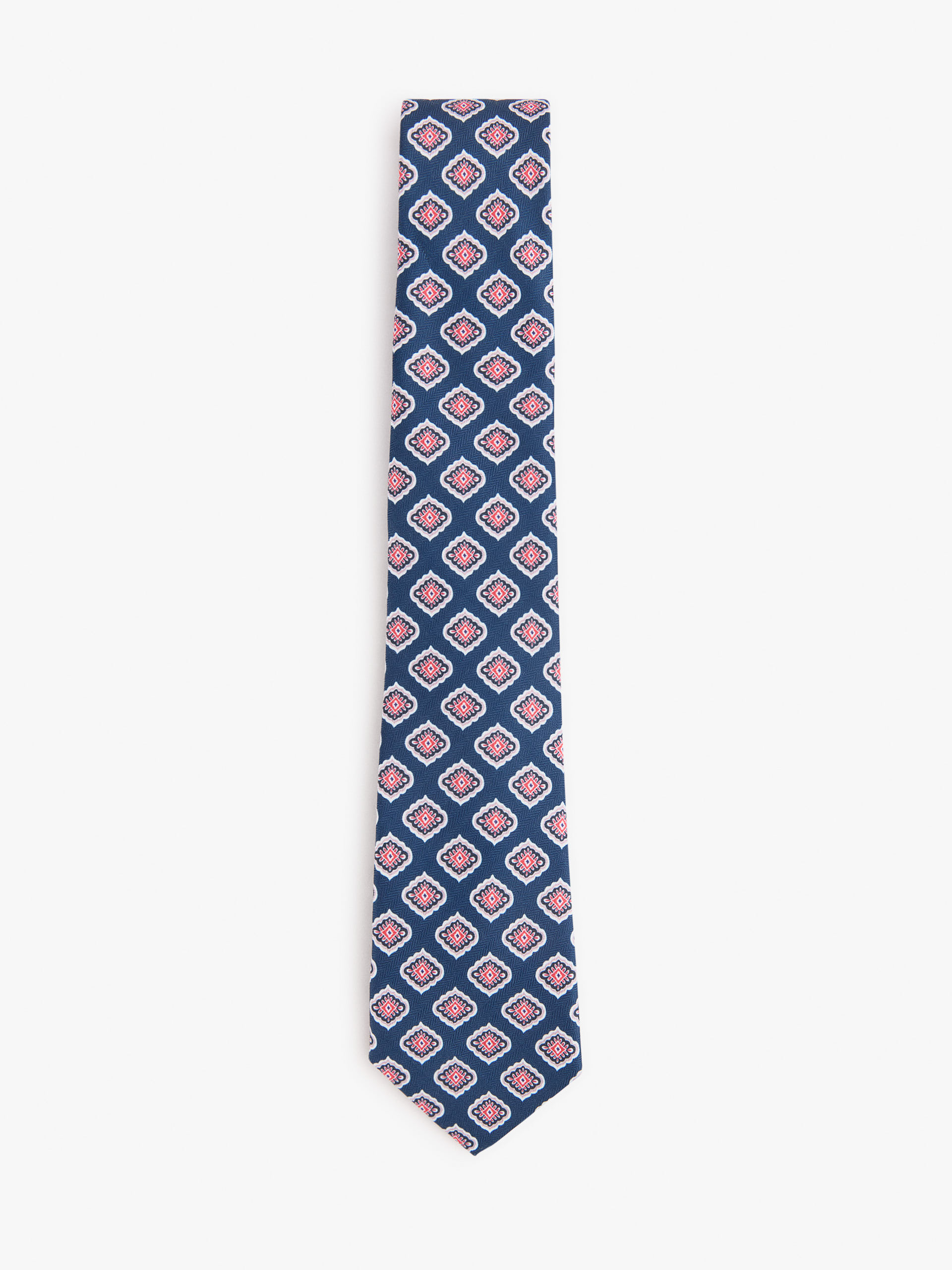 CORBATA PRINTED AZUL MARINO