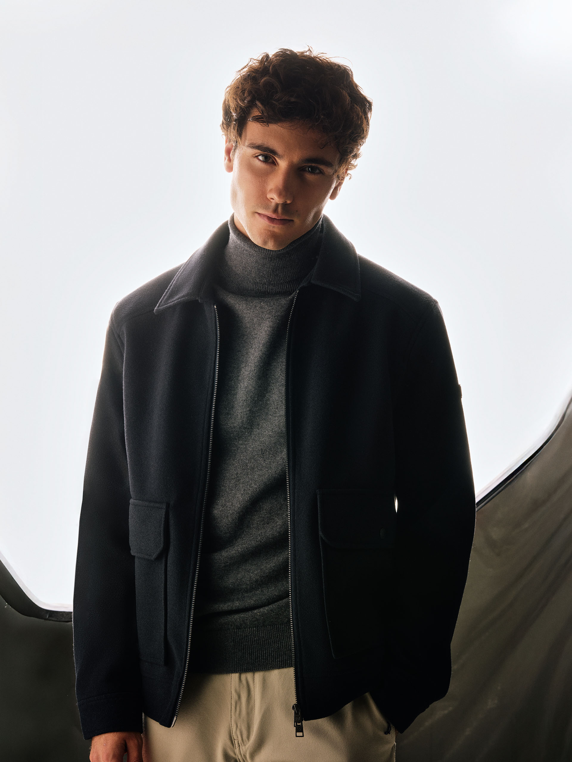 CAZADORA JACOB AZUL MARINO