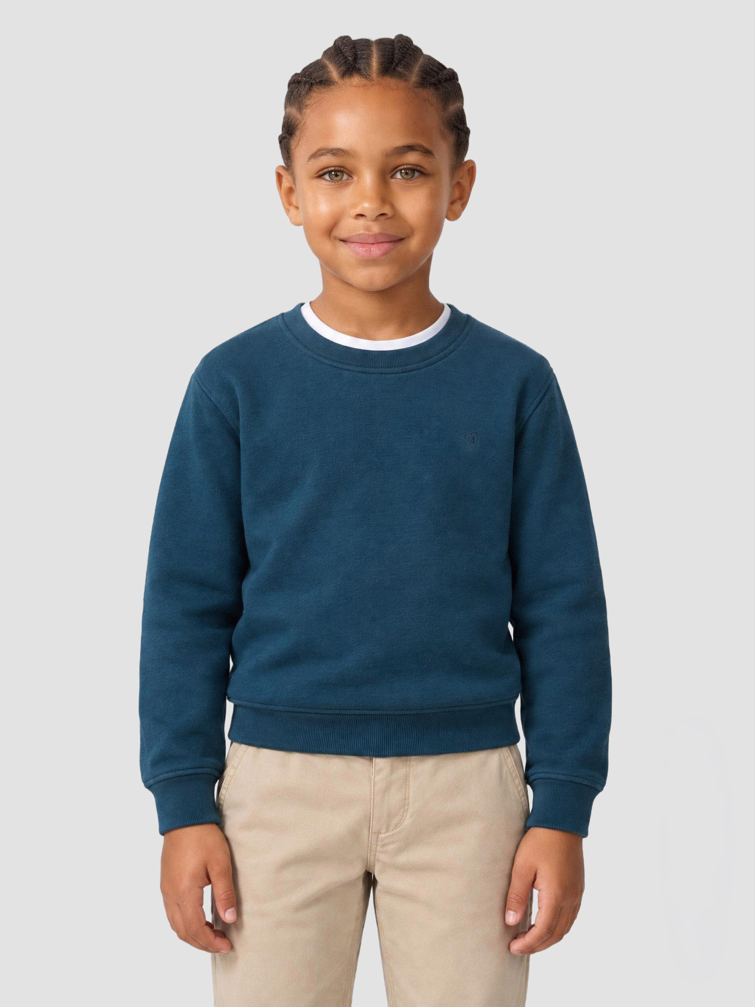 SUDADERA BASICA KIDS AZUL