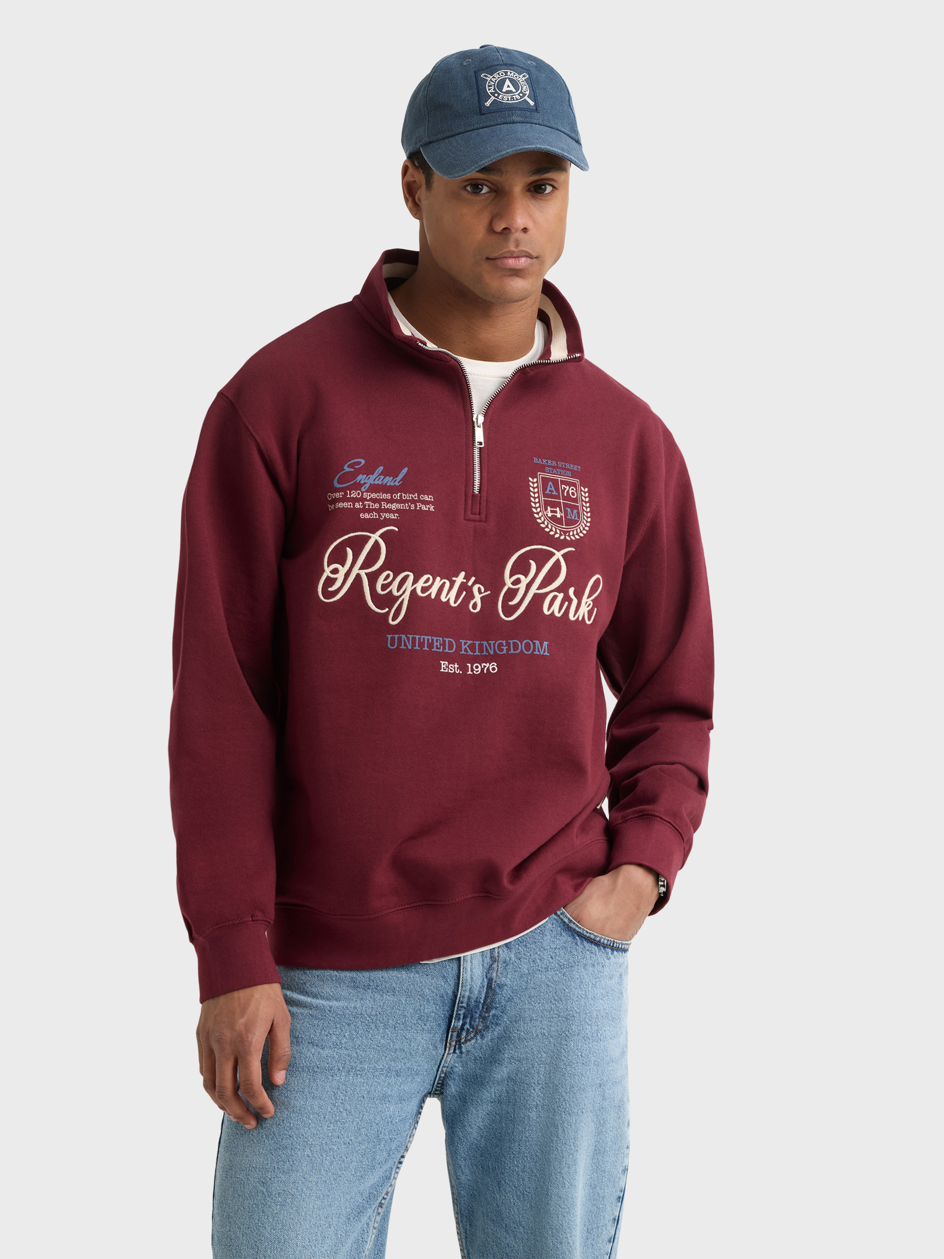 SUDADERA KINGDOM BURDEOS