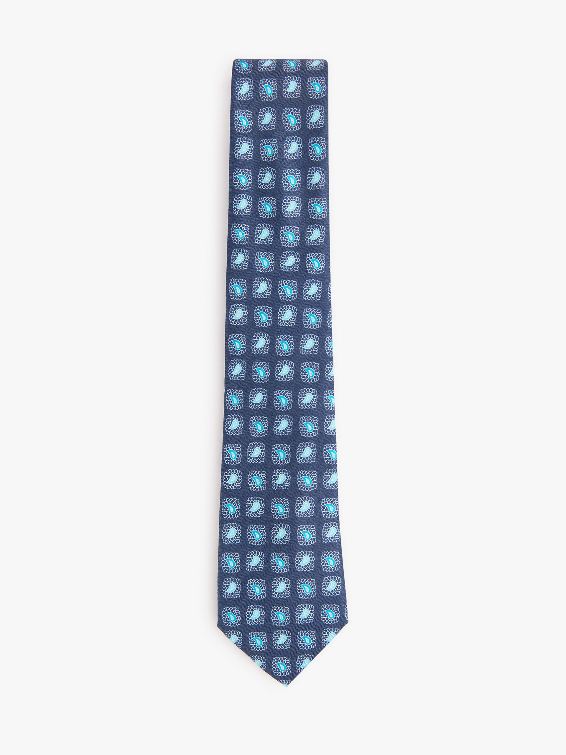 CORBATA PRINTED AZUL MARINO