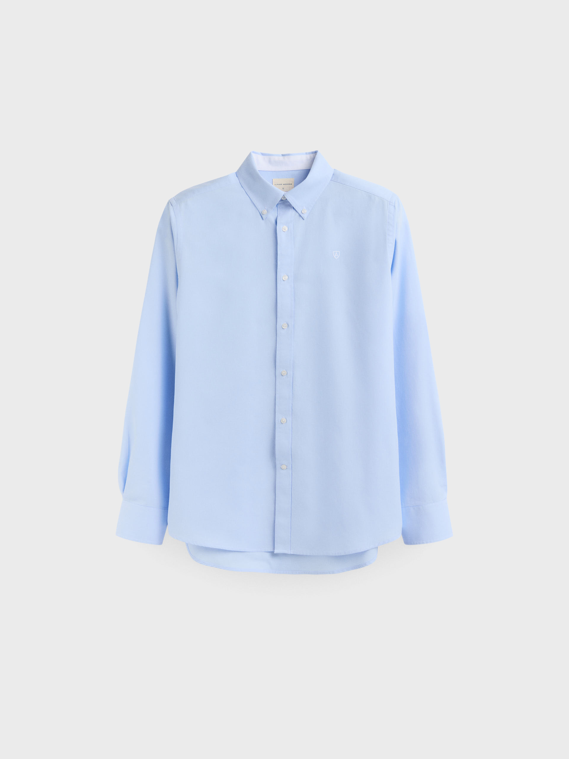 CAMISA NIDO C.BOTON CELESTE