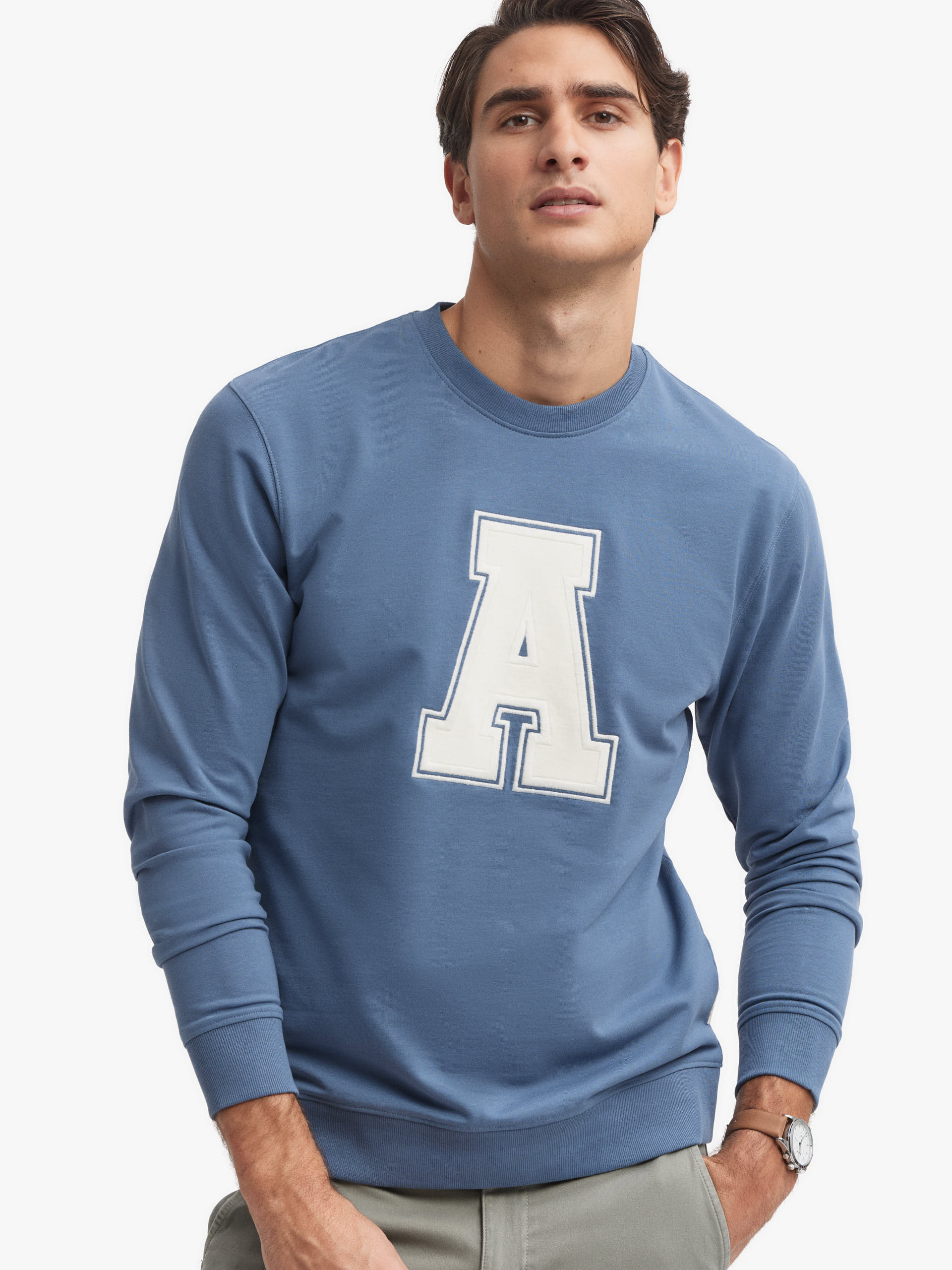 SUDADERA COLLEGE AZUL
