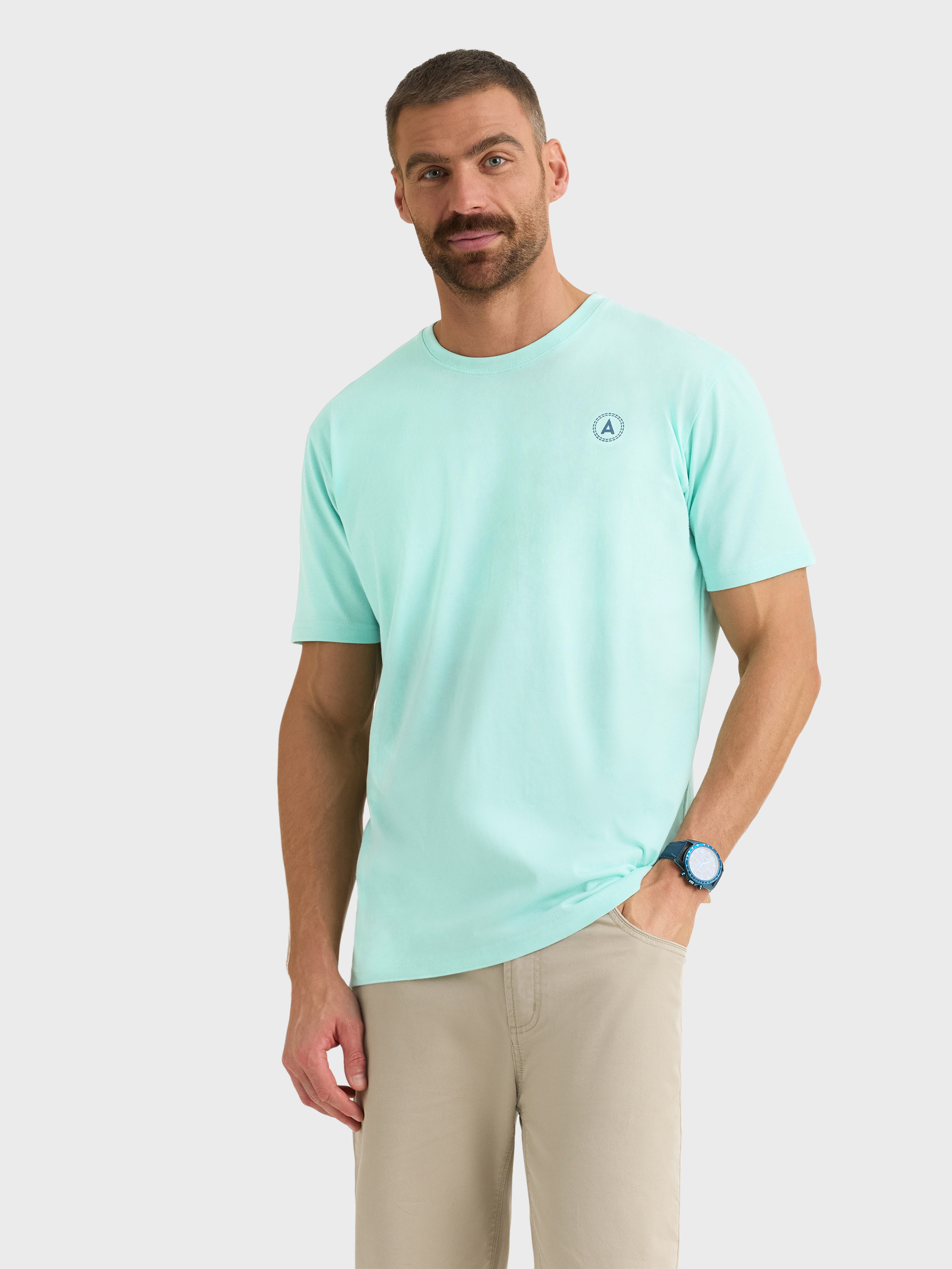 CAMISETA RUBBER VERDE AGUA